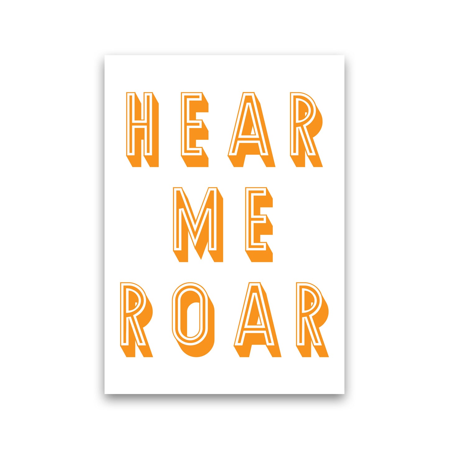 Hear Me Roar Art Print by Pixy Paper Print Only