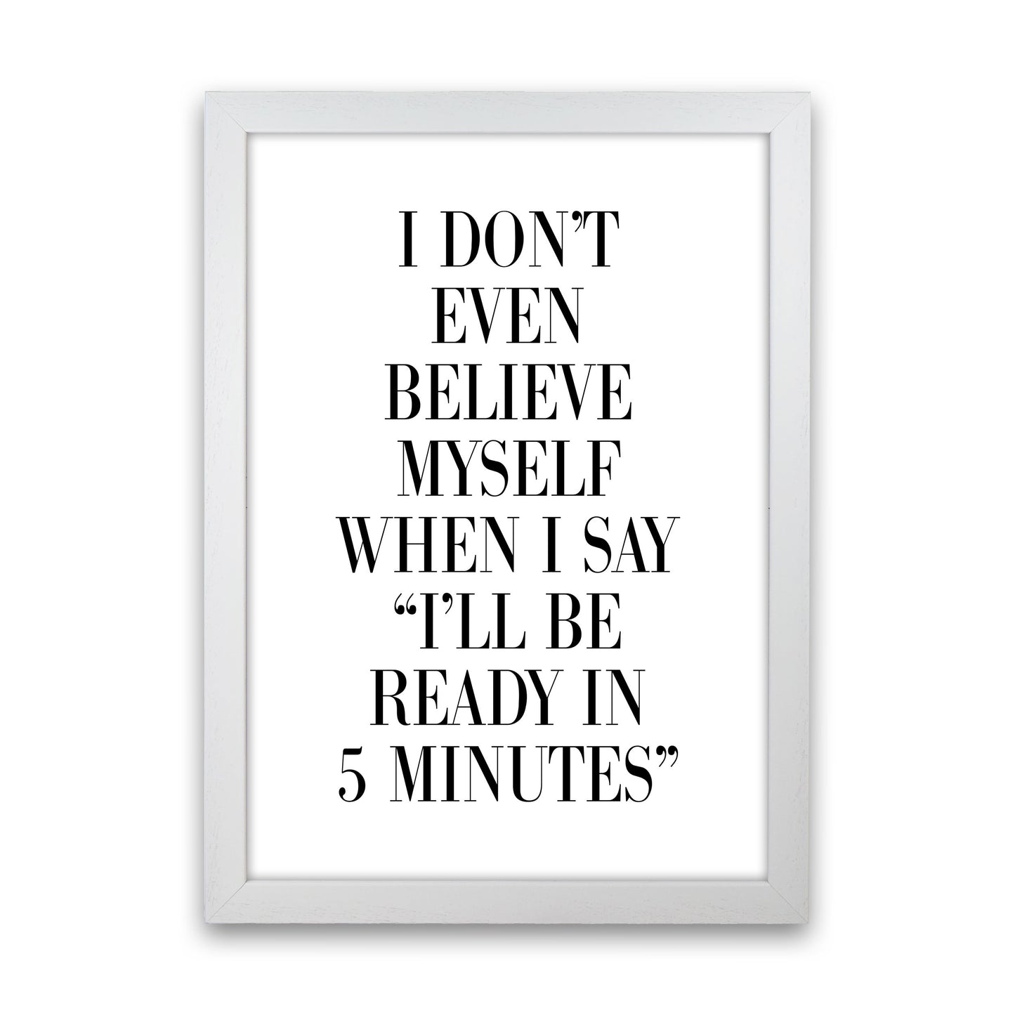 Ready In 5 Minutes Modern Print White Grain