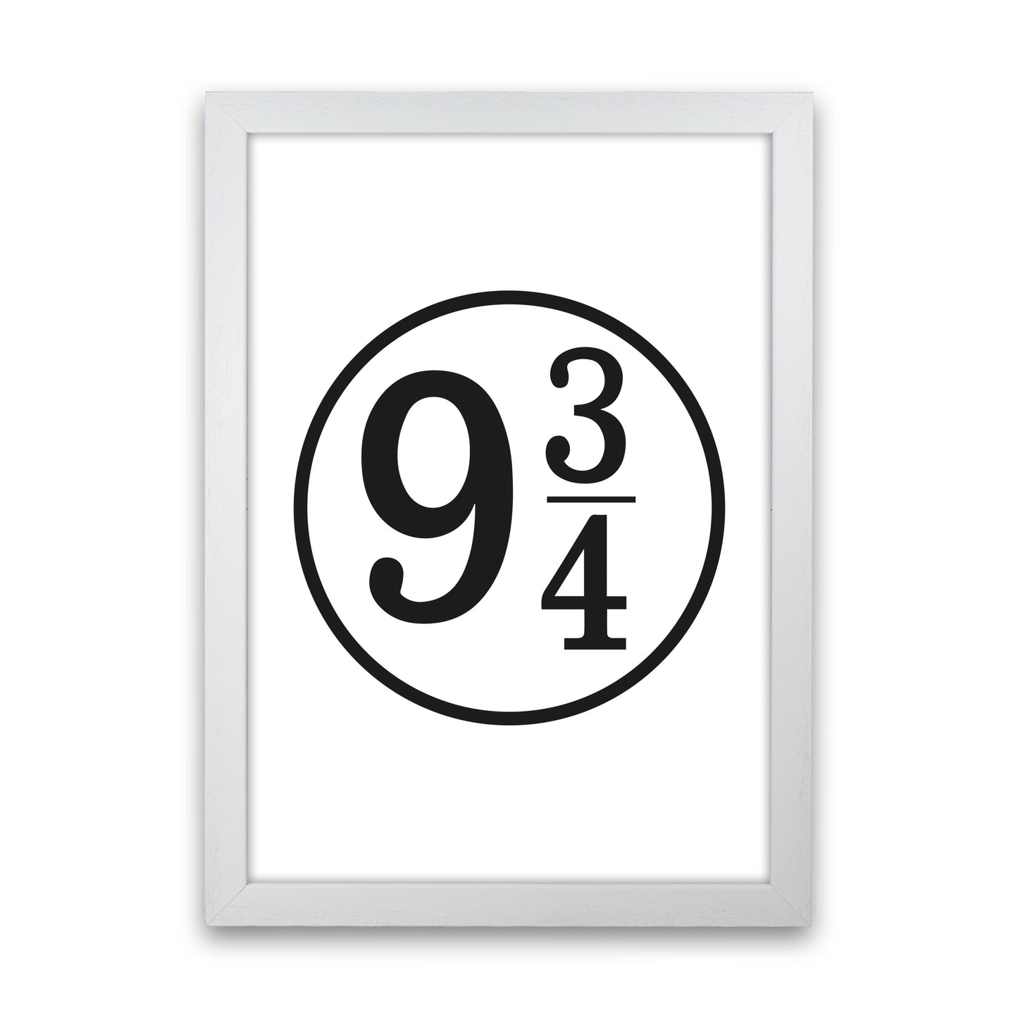 Platform 9 And 3/4 Framed Typography Wall Art Print White Grain