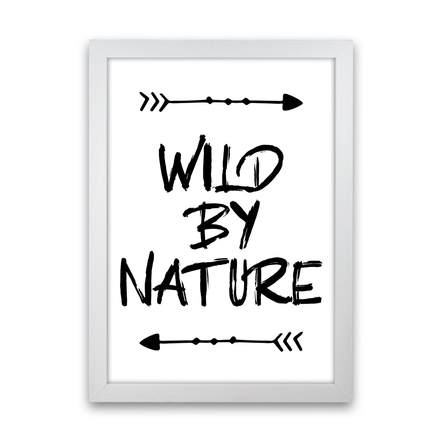 Wild By Nature Modern Print White Grain