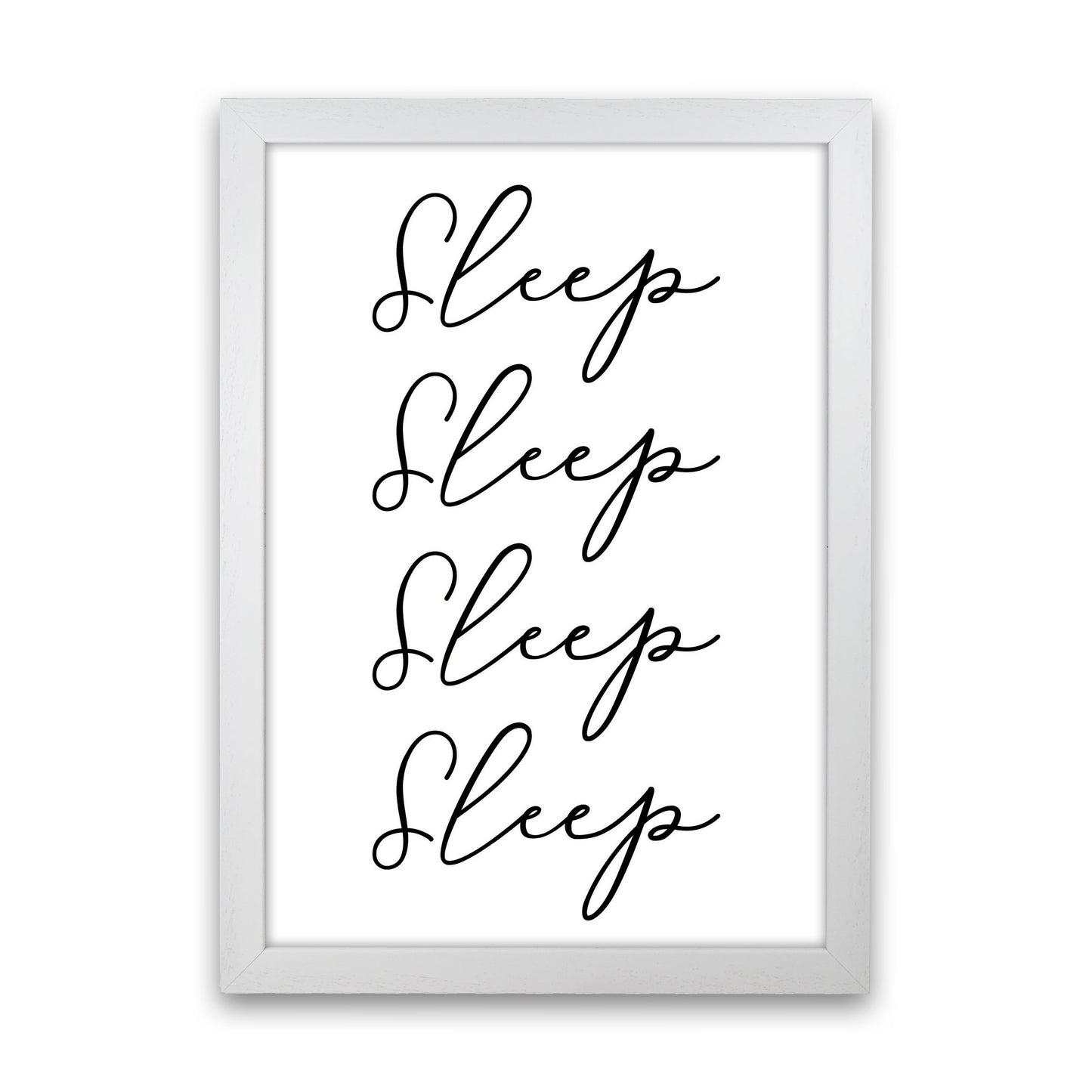 Sleep Modern Print White Grain