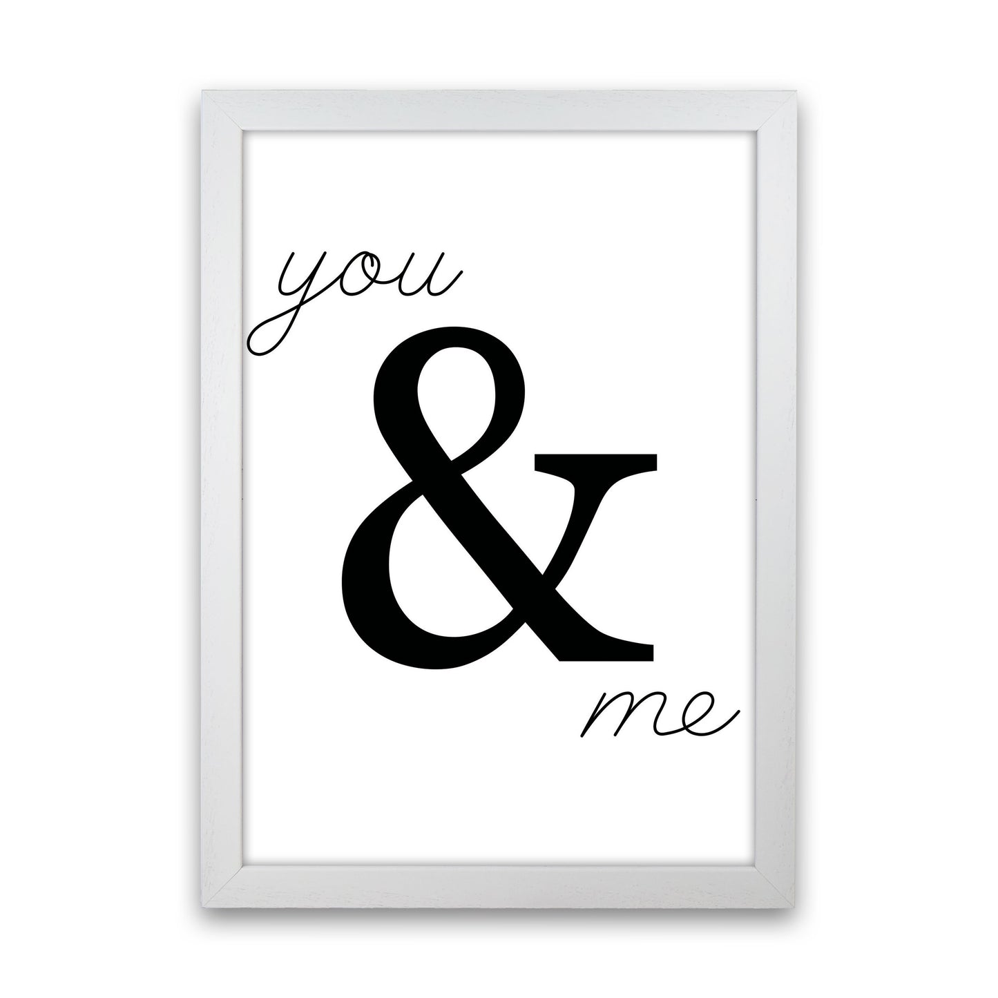 You & Me Modern Print White Grain