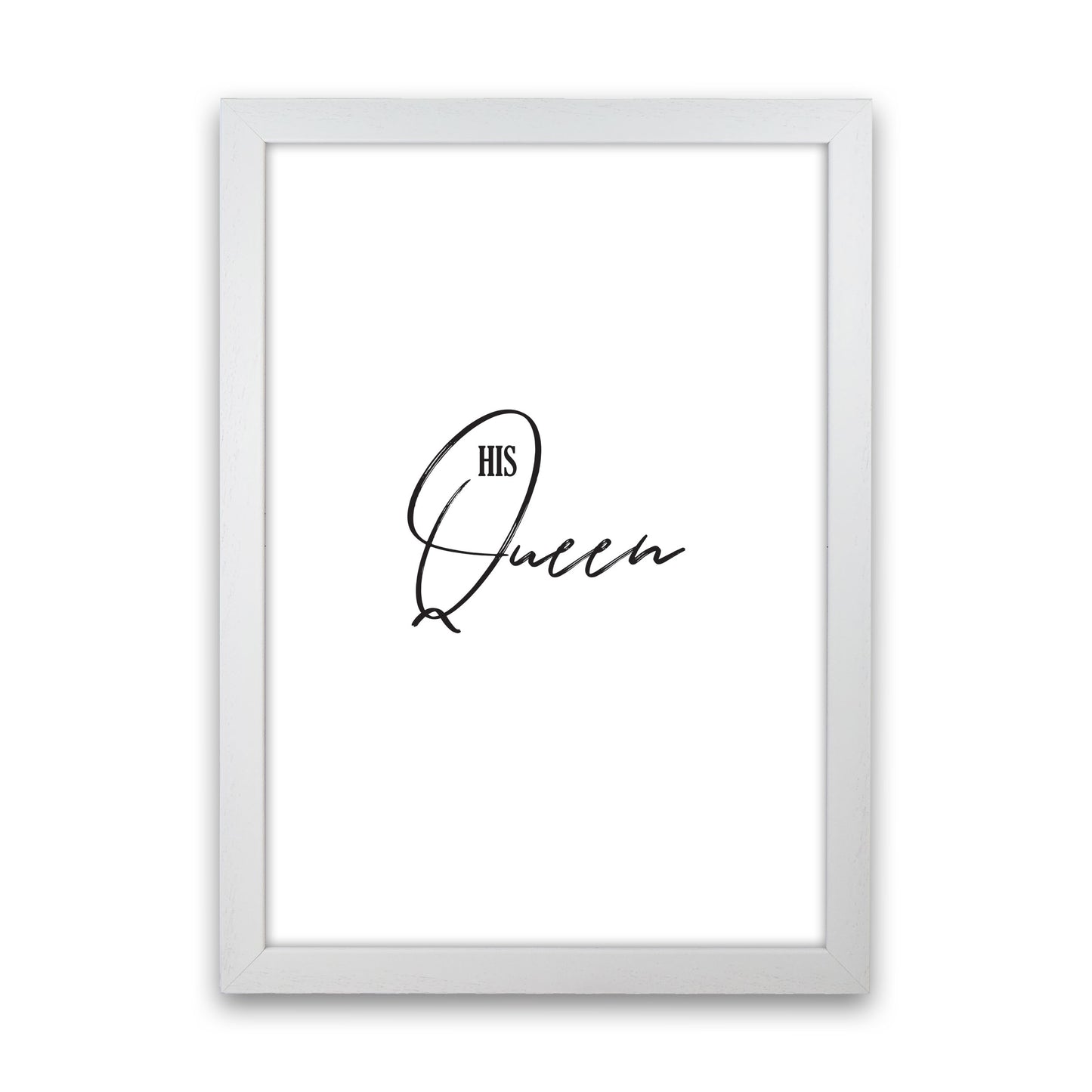 The Queen Modern Print White Grain