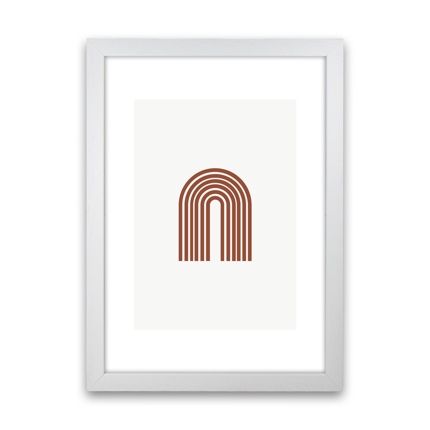 Mica Sand Rainbow N18 Art Print by Pixy Paper White Grain