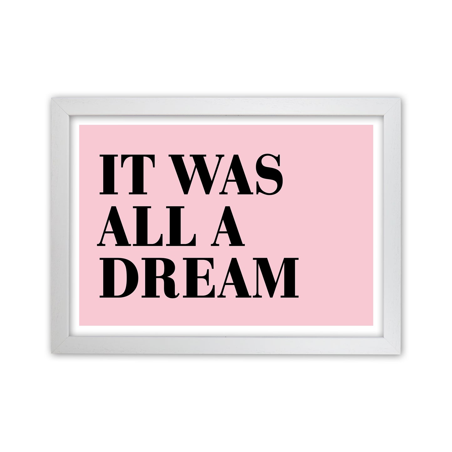 It Was All A Dream Neon Funk Art Print by Pixy Paper White Grain