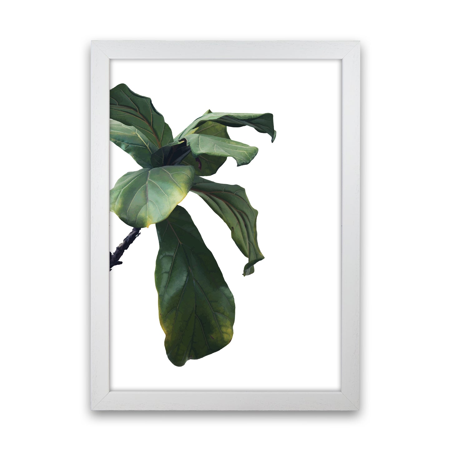 Plant Head Part One Art Print by Pixy Paper White Grain