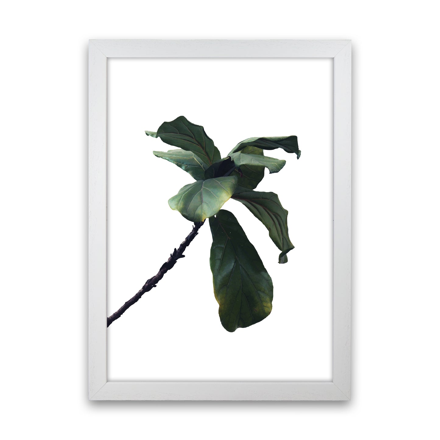 Plant Head Part Two Art Print by Pixy Paper White Grain