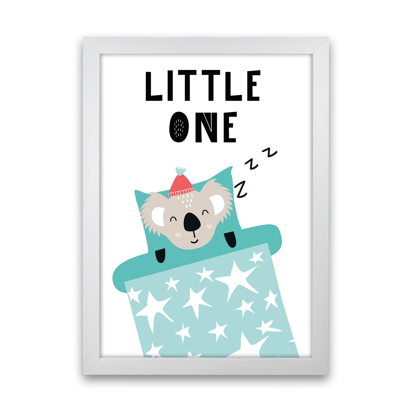 Little One Animal Pop Art Print by Pixy Paper White Grain