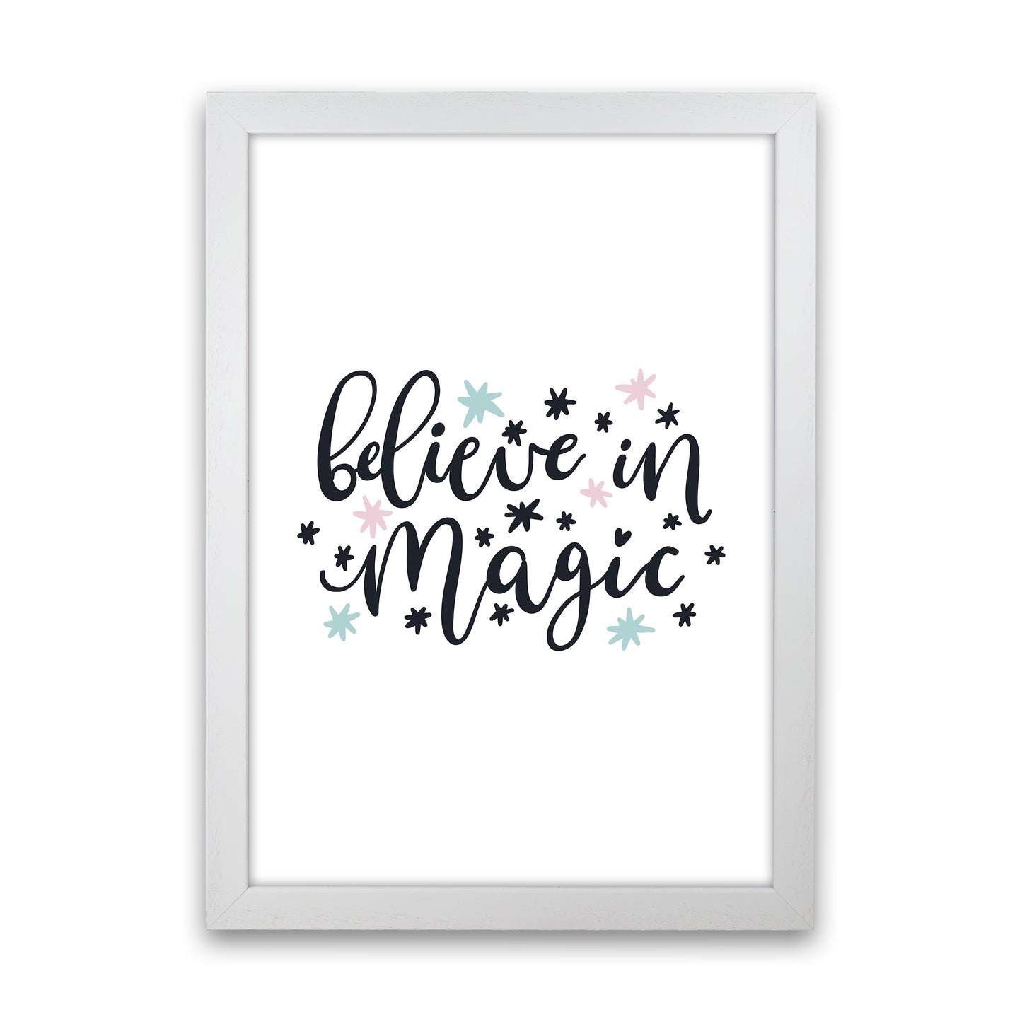 Believe In Magic Art Print by Pixy Paper White Grain