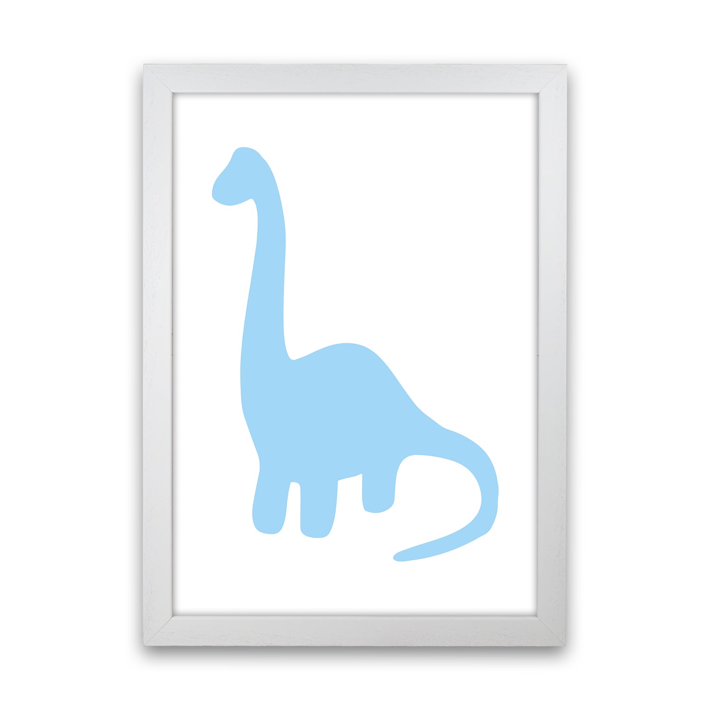 Brach Light Blue Art Print by Pixy Paper White Grain
