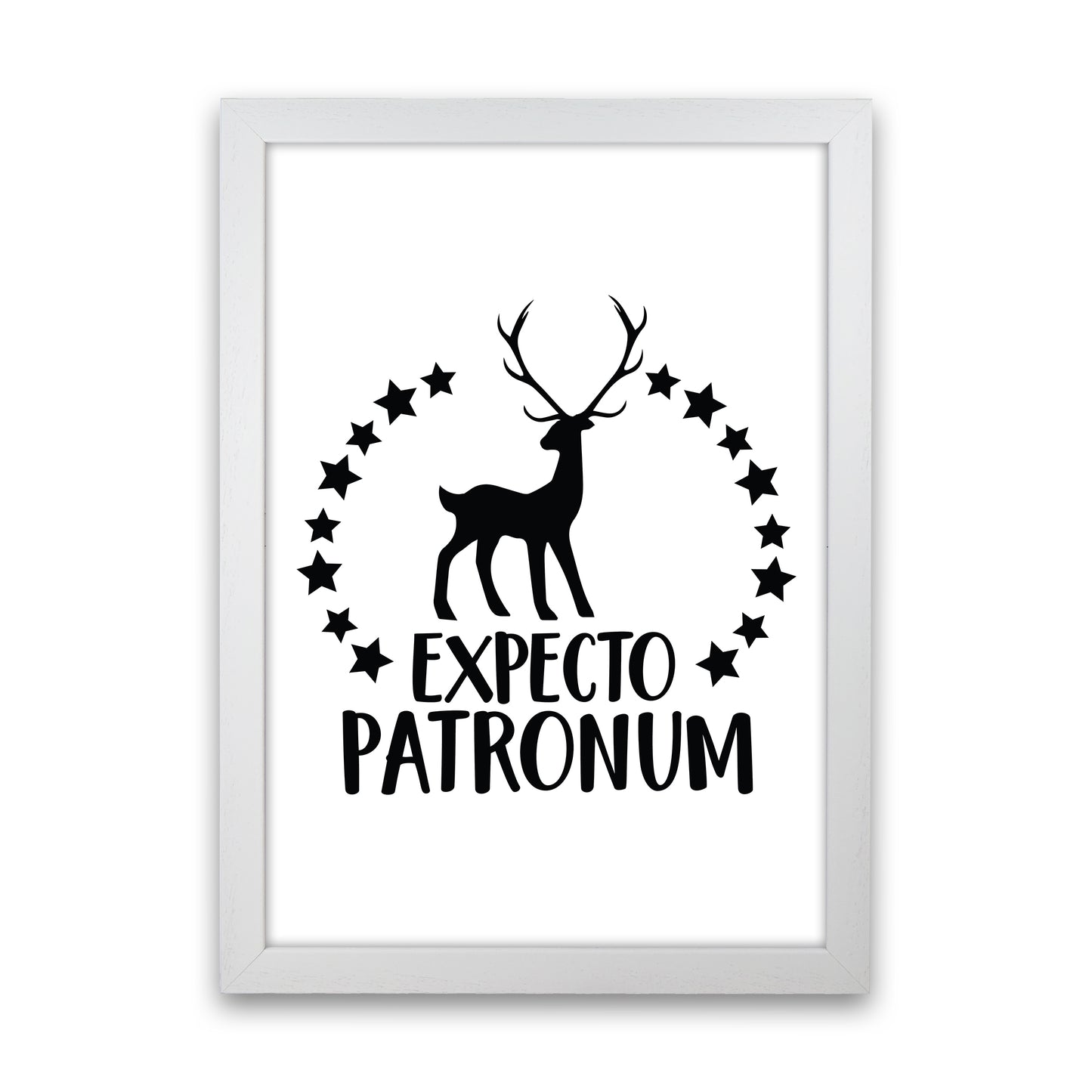 Expecto Patronum Art Print by Pixy Paper White Grain