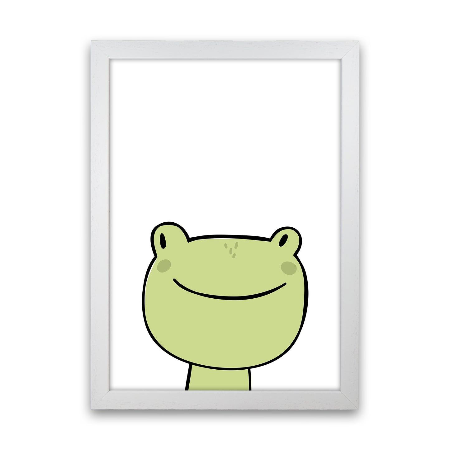 Frog Art Print by Pixy Paper White Grain
