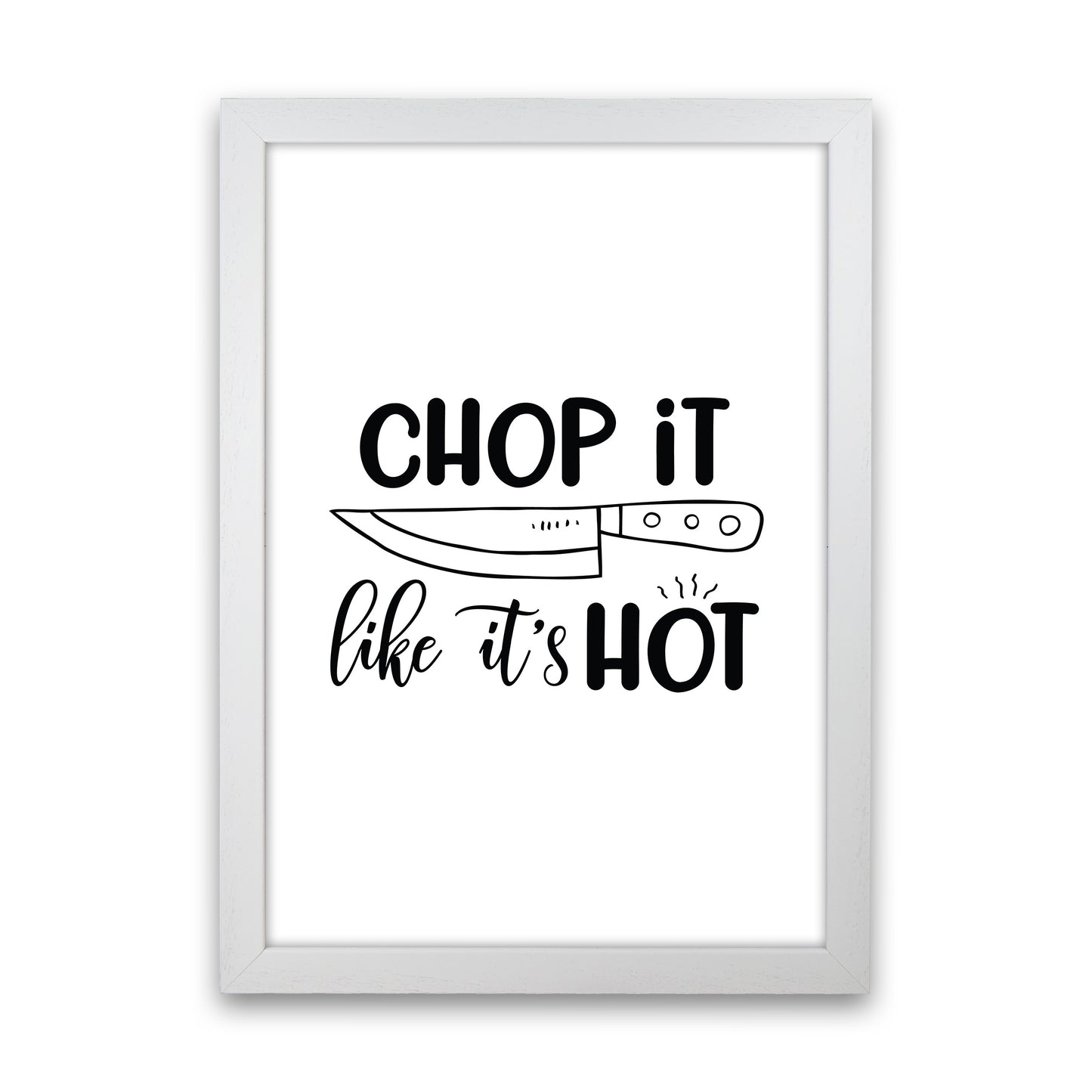 Chop It Like It'S Hot Art Print by Pixy Paper White Grain