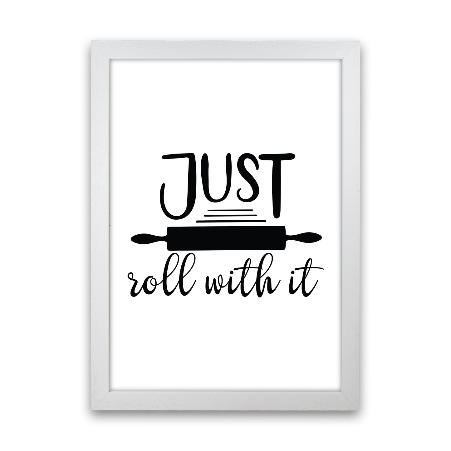 Just Roll With It Art Print by Pixy Paper White Grain
