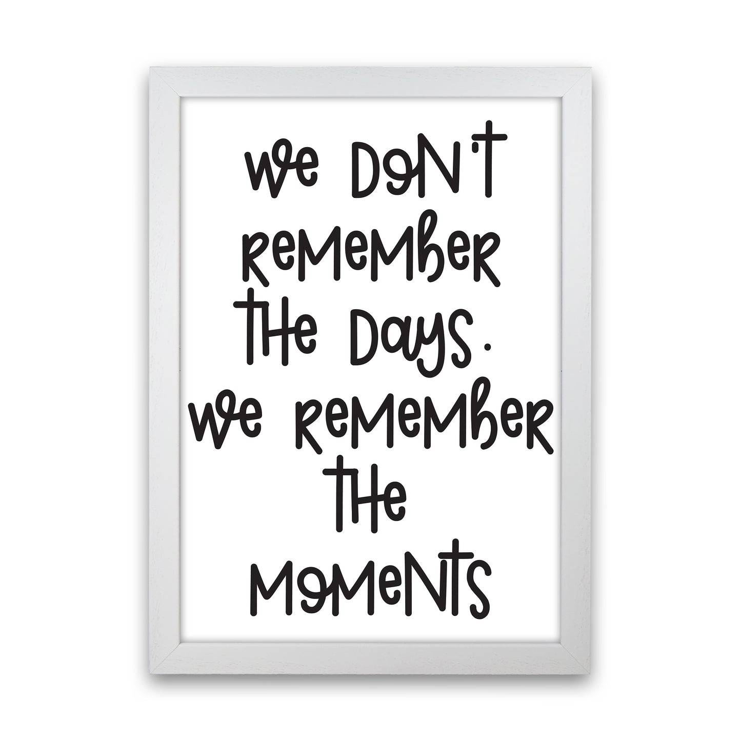 We Don'T Remember The Days Art Print by Pixy Paper White Grain