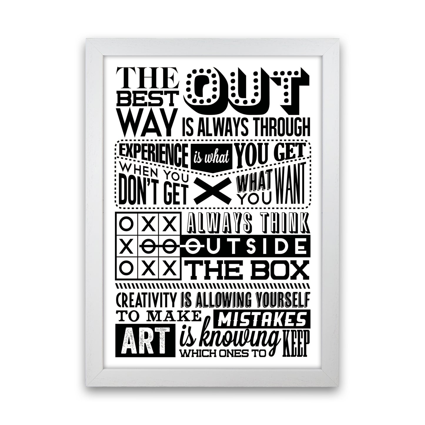 The Best Way Out Vintage Art Print by Pixy Paper White Grain