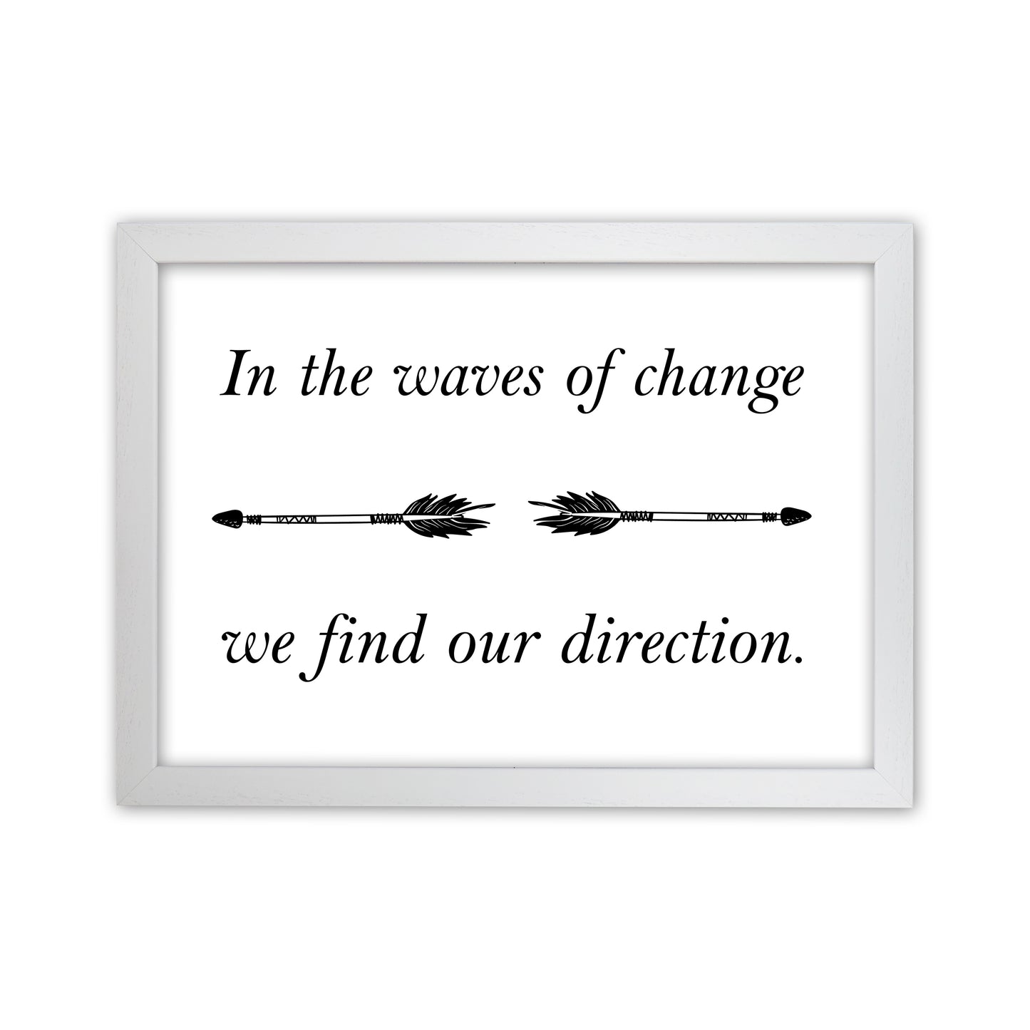 In The Waves Of Change Art Print by Pixy Paper White Grain
