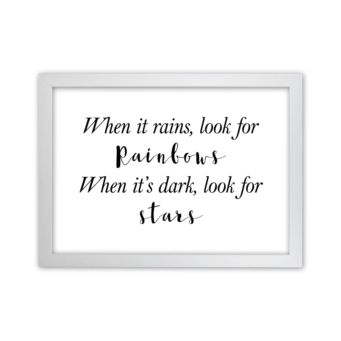 When It Rains Art Print by Pixy Paper White Grain