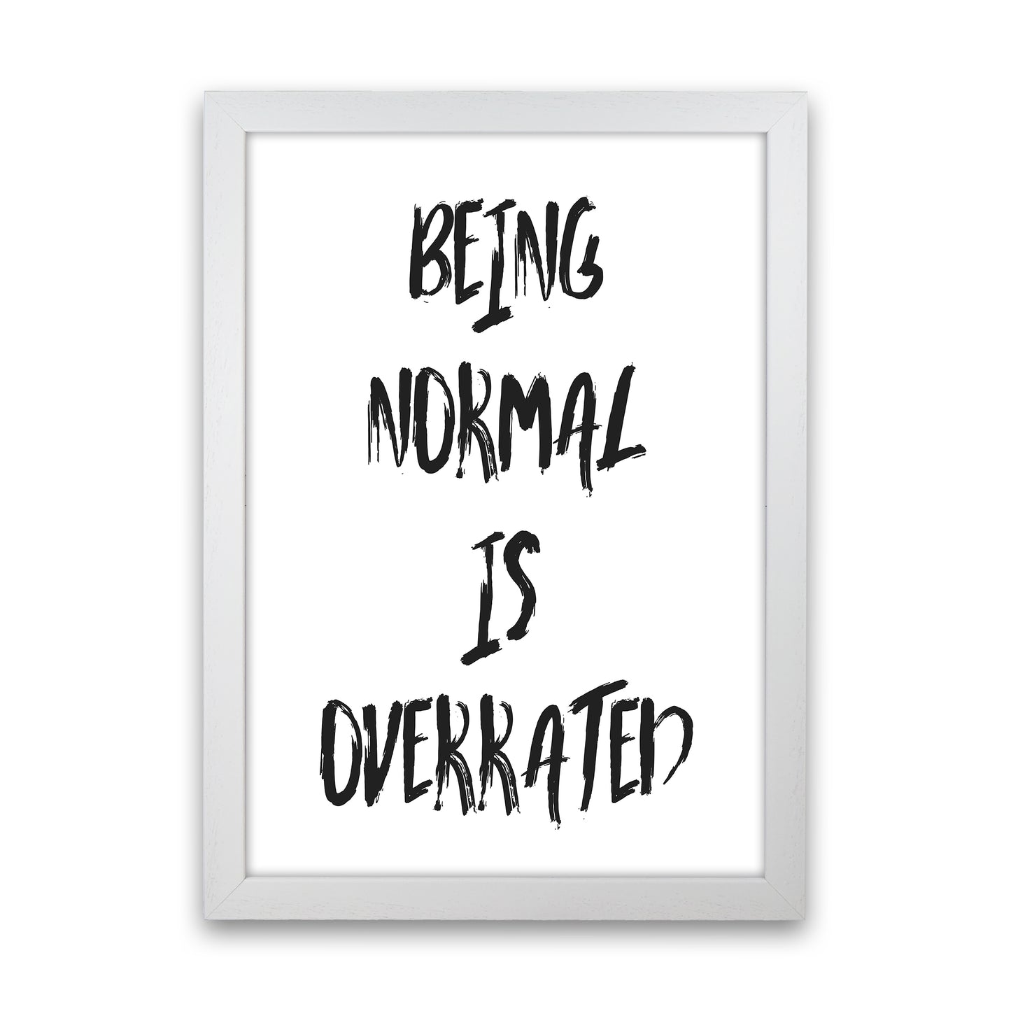 Being Normal Art Print by Pixy Paper White Grain