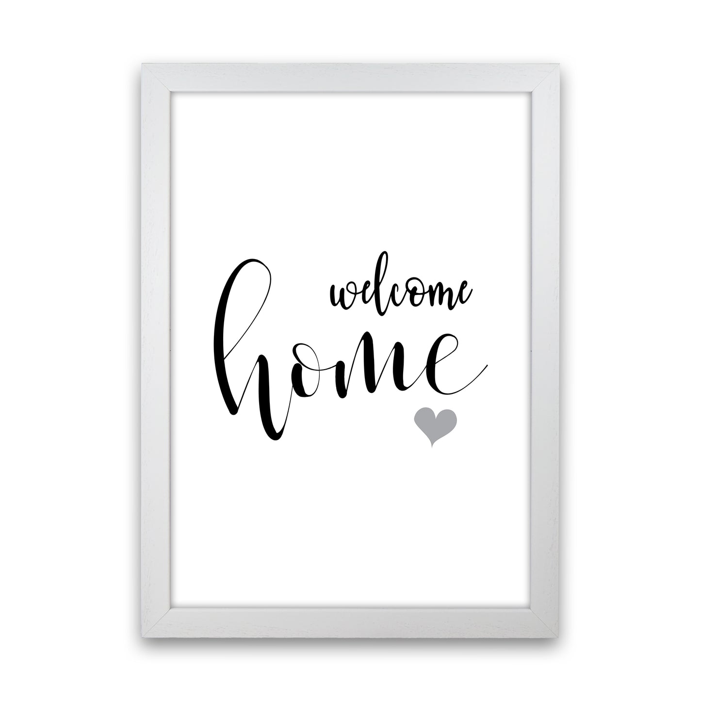 Welcome Home Art Print by Pixy Paper White Grain