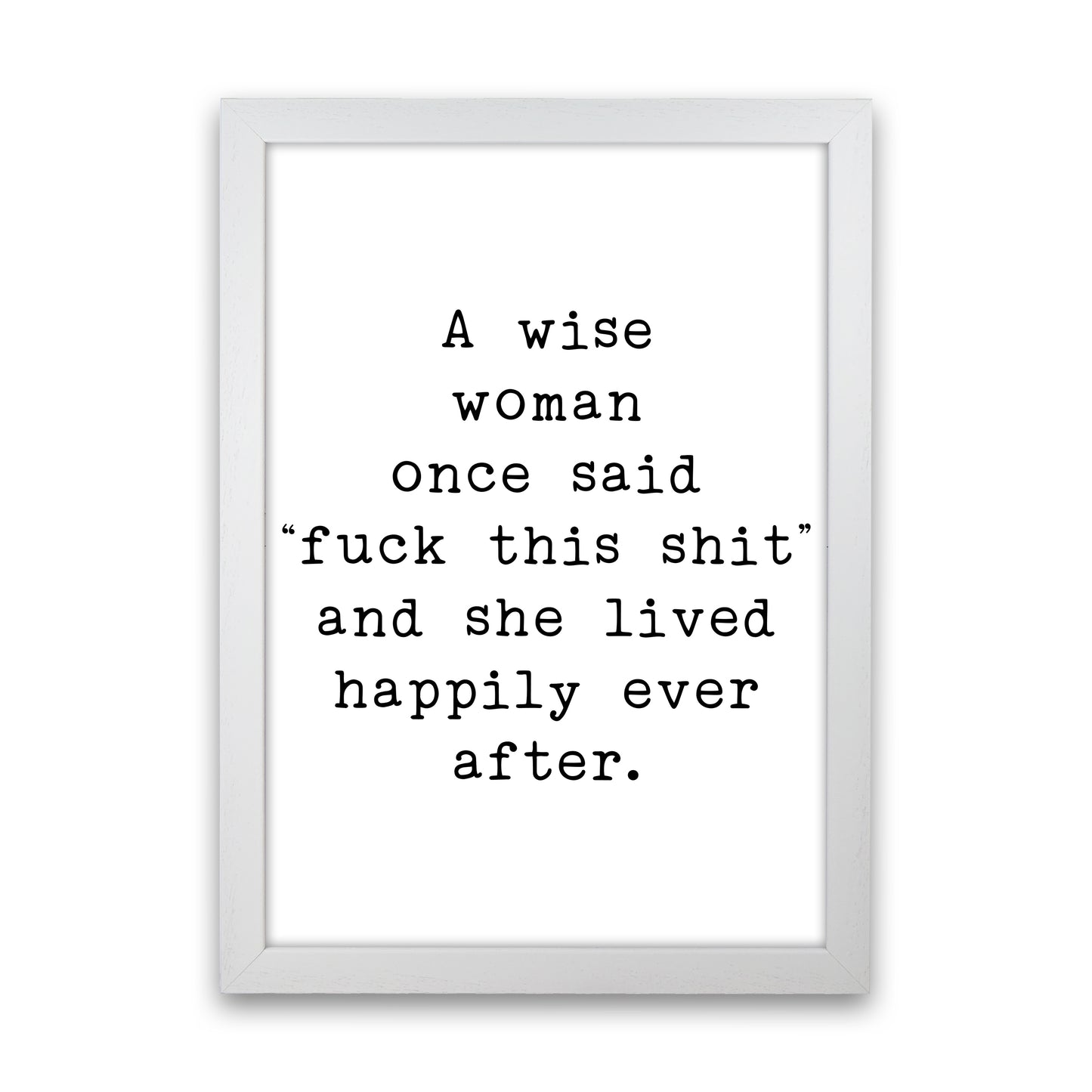 A Wise Woman Art Print by Pixy Paper White Grain