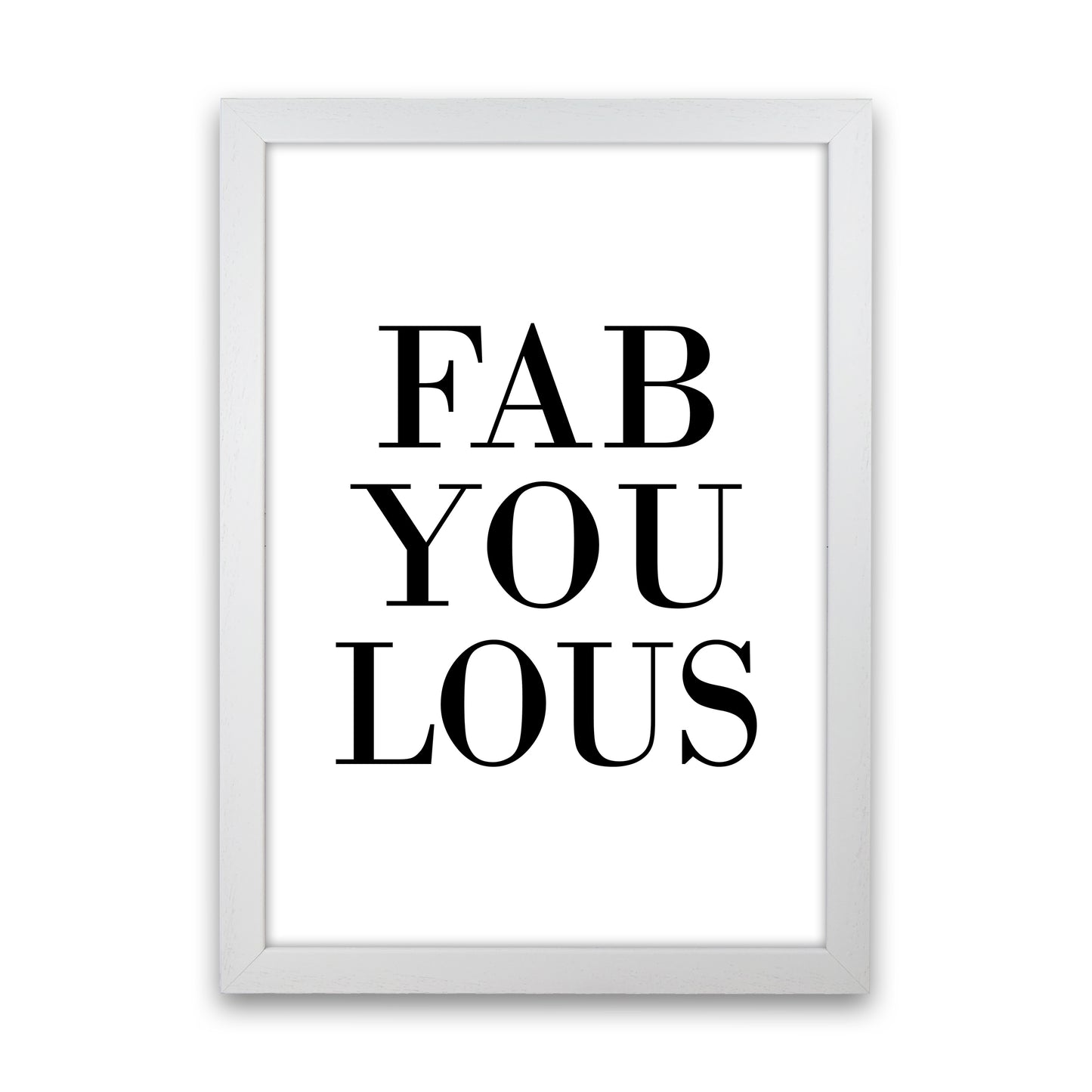 Fabyoulous Art Print by Pixy Paper White Grain