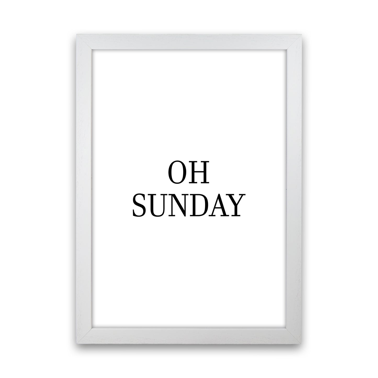 Oh Sunday Art Print by Pixy Paper White Grain