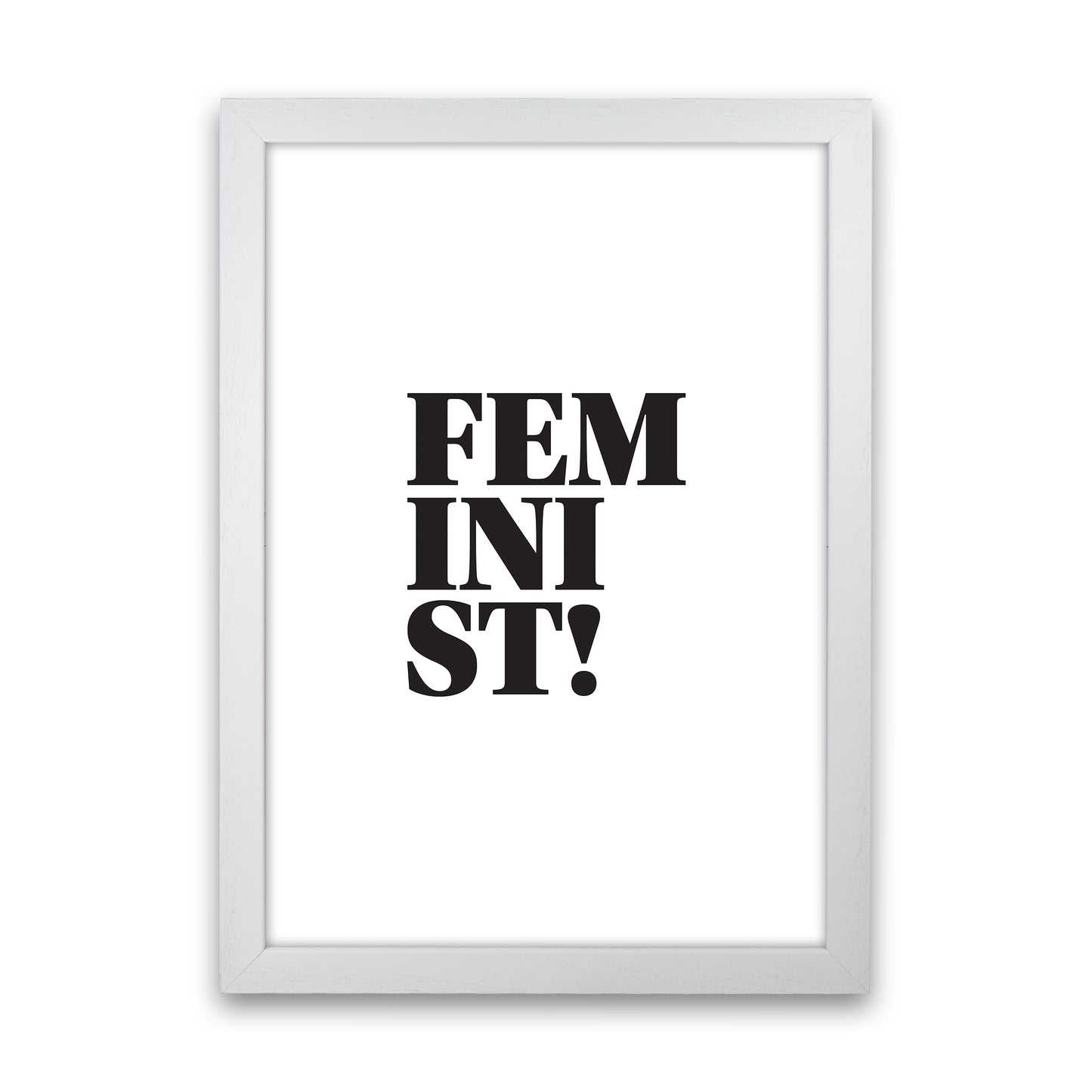 Feminist Art Print by Pixy Paper White Grain