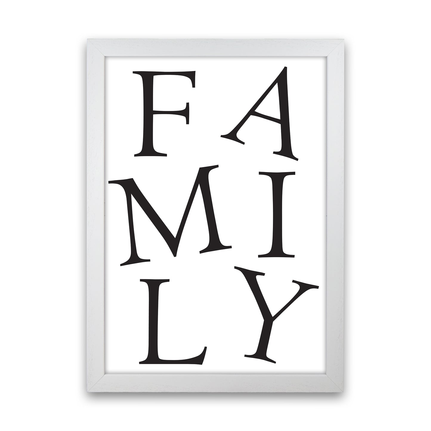 Family Art Print by Pixy Paper White Grain
