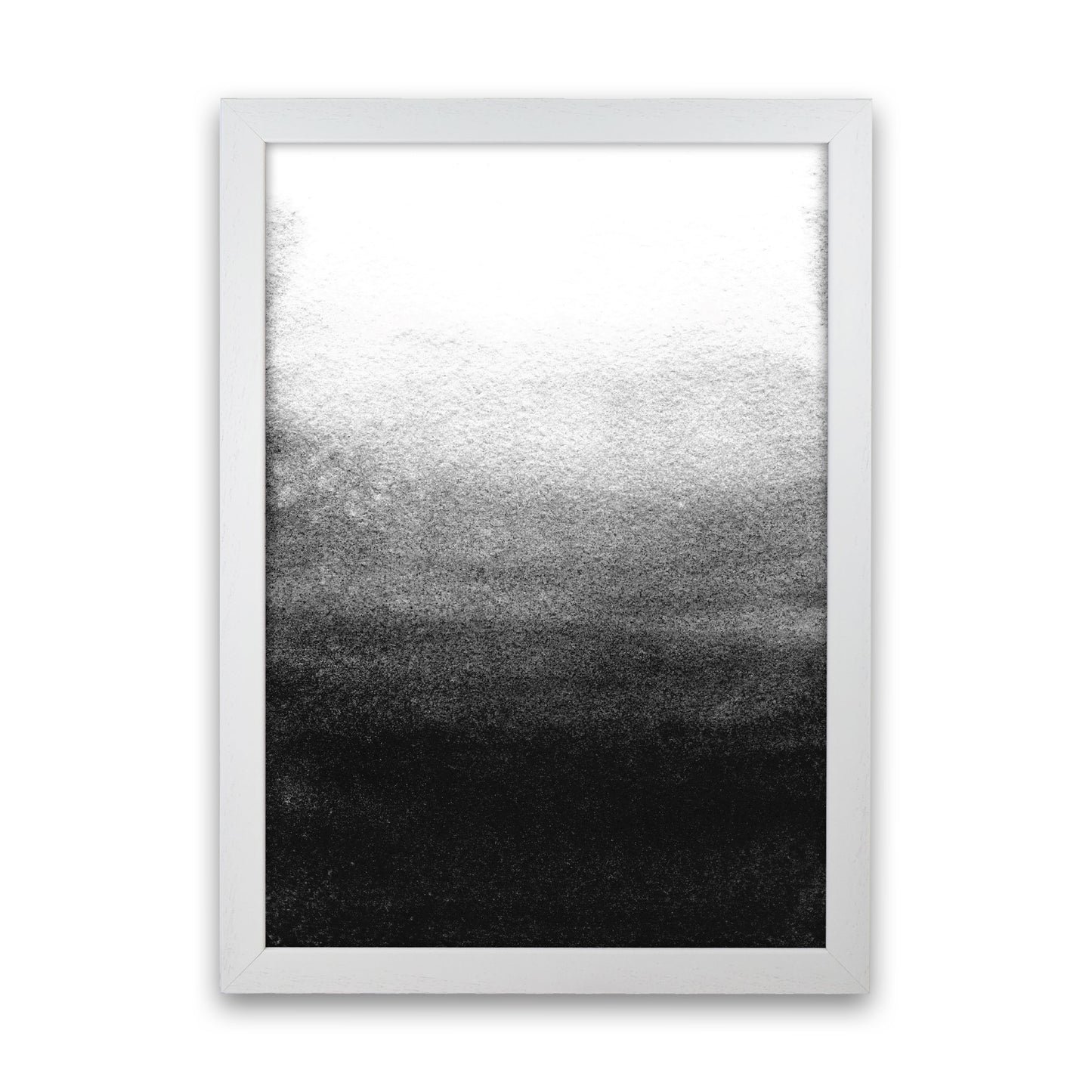 Majestic Monochrome Watercolour 07 Art Print by Pixy Paper White Grain