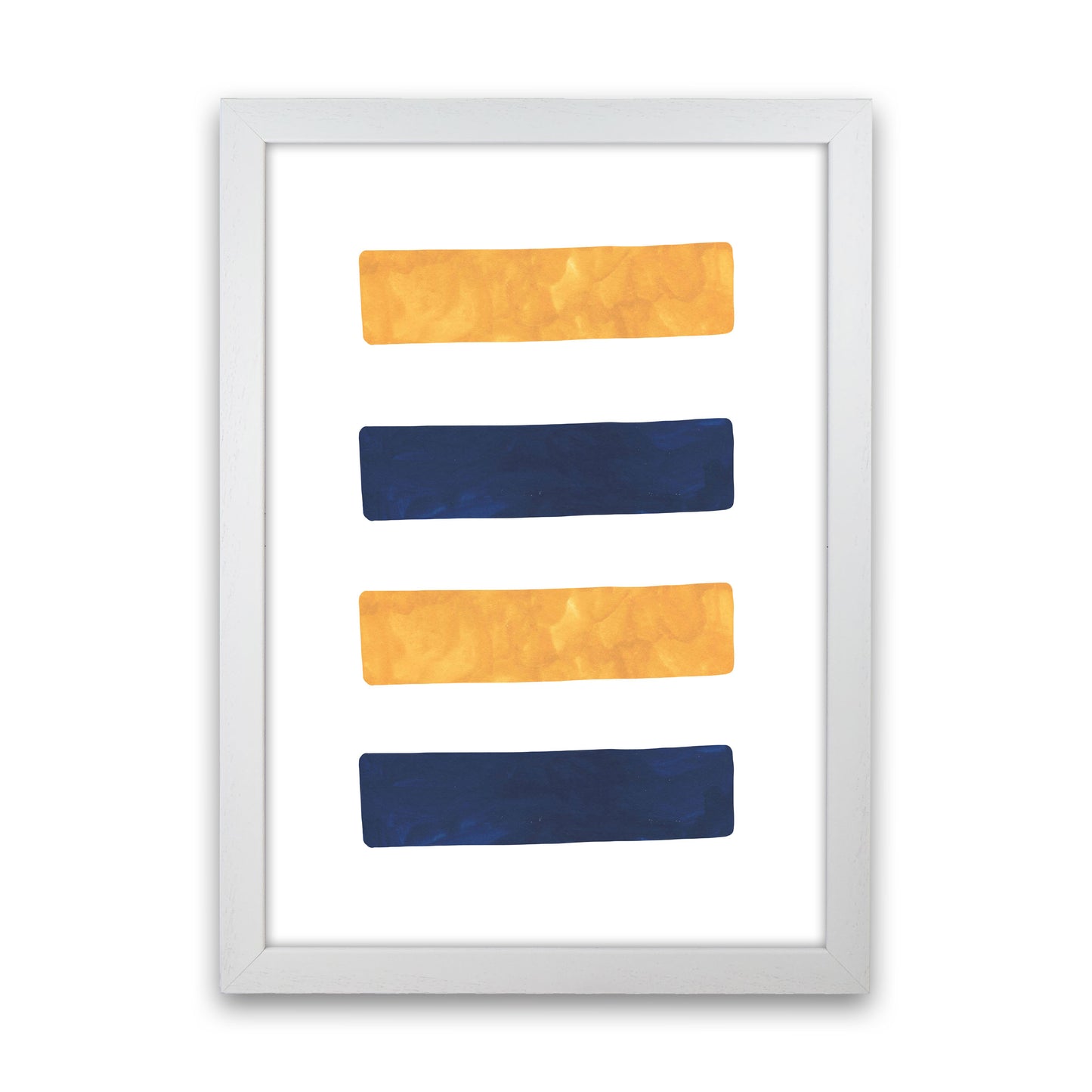 Horizon Abstract Lines Art Print by Pixy Paper White Grain