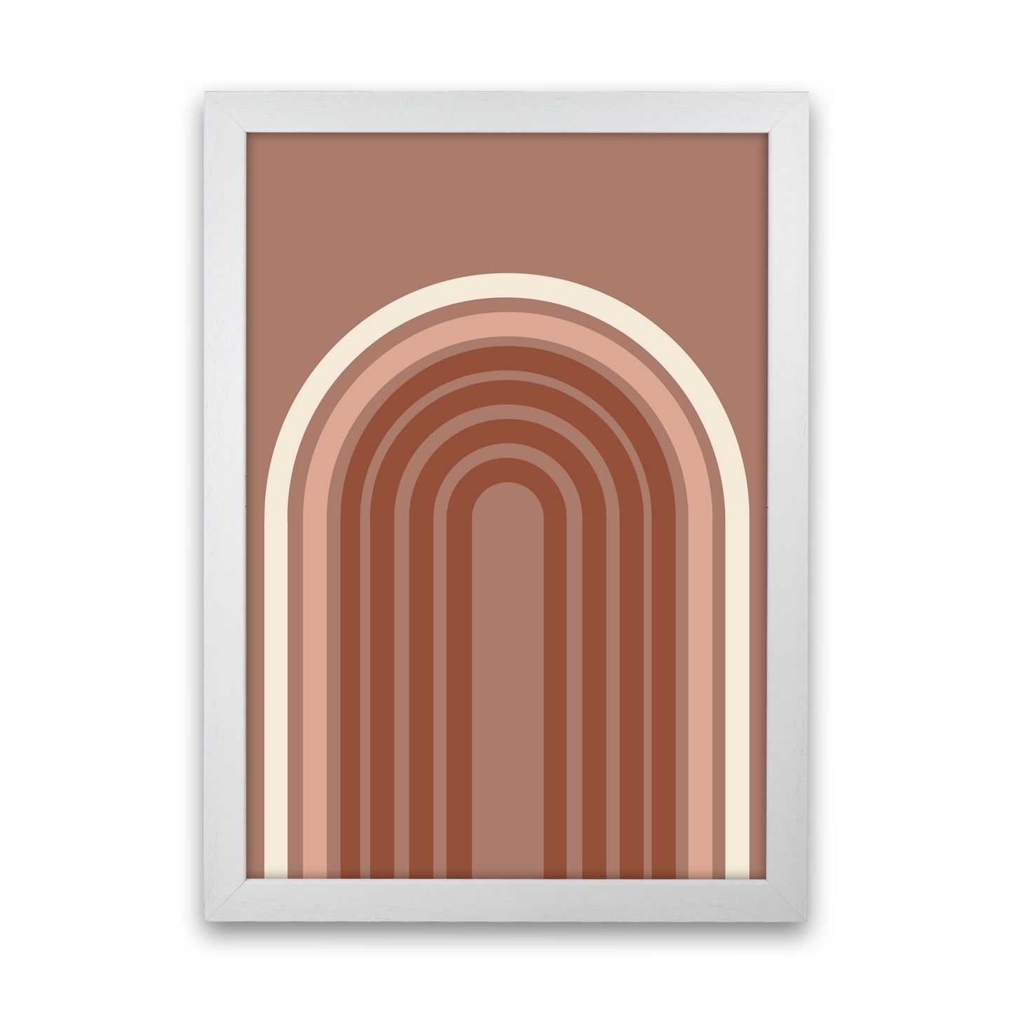 Autumn Aubrey abstract Art Print by Pixy Paper White Grain