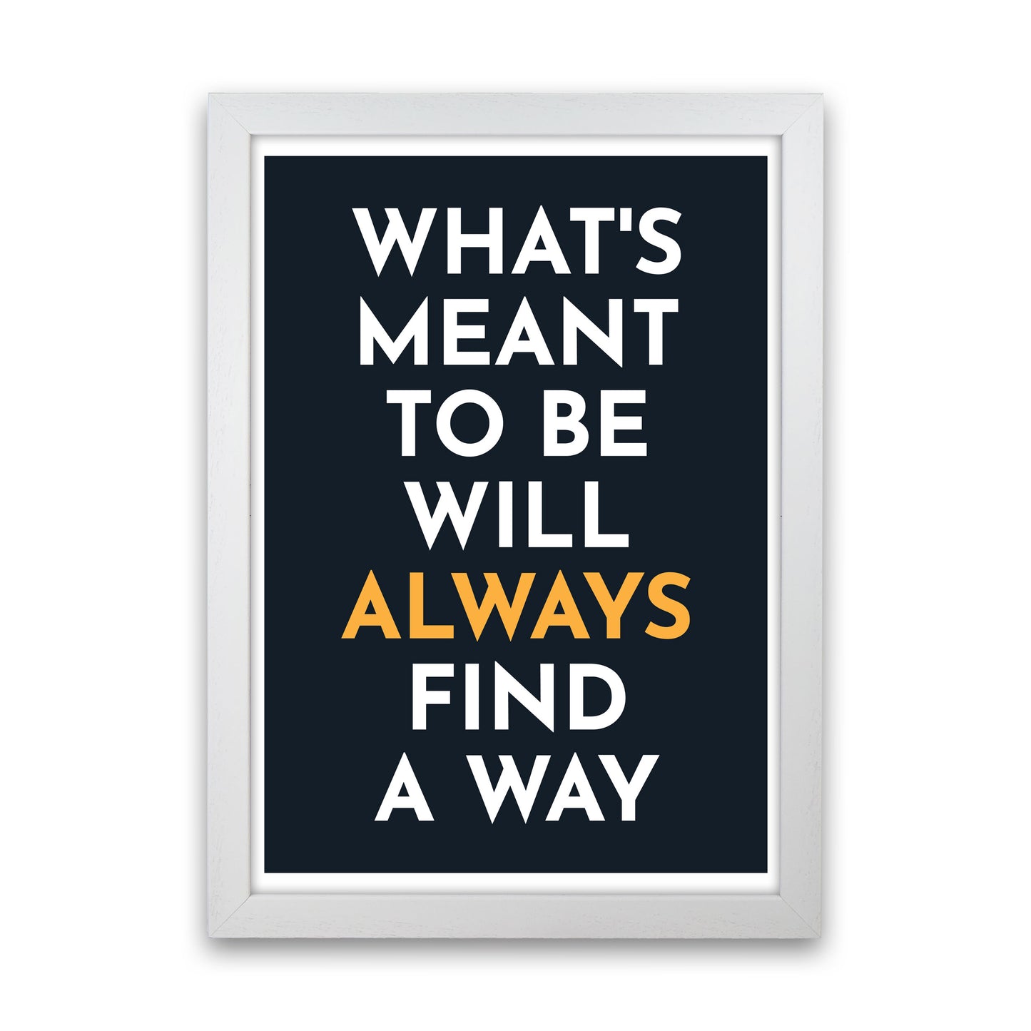 What's Meant To Be Art Print by Pixy Paper White Grain