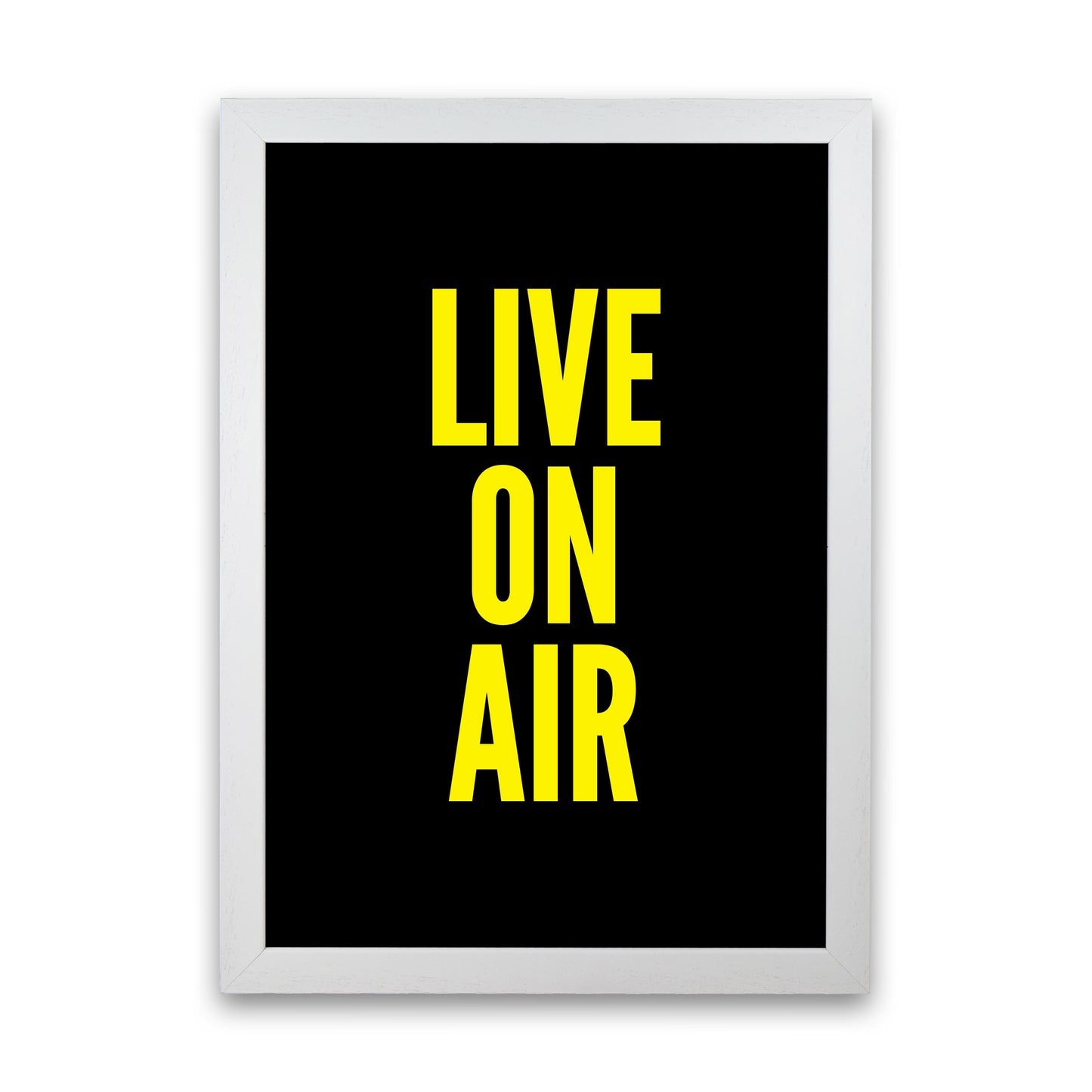 Live On Air Art Print by Pixy Paper White Grain