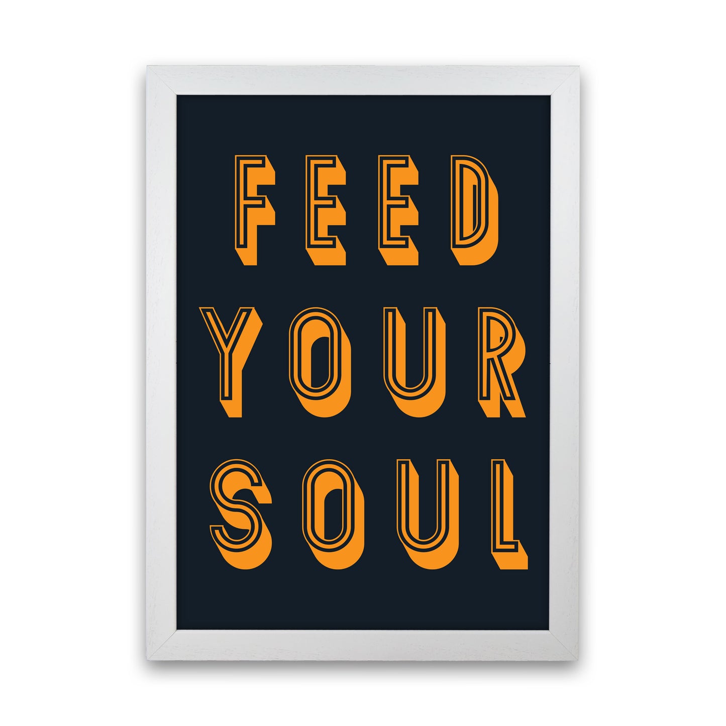 Feed Your Soul Art Print by Pixy Paper White Grain