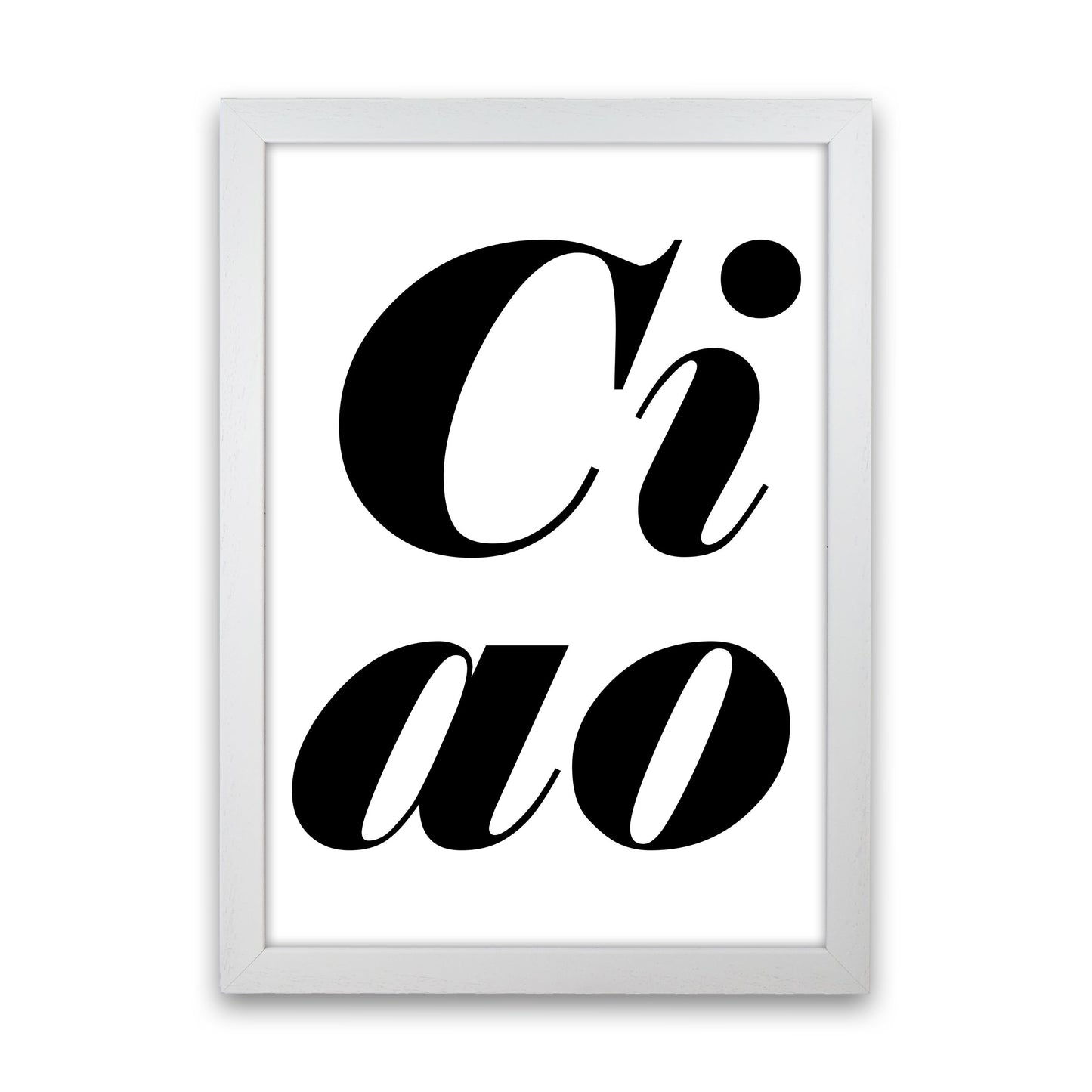 Ciao Art Print by Pixy Paper White Grain