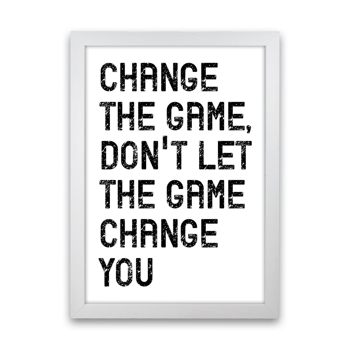 Change The Game Art Print by Pixy Paper White Grain