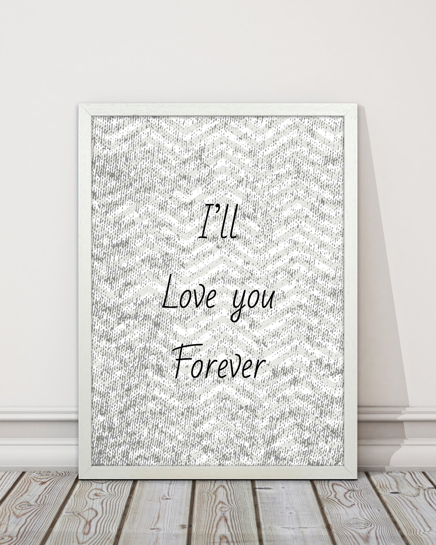 Love forever Quote Art Print by Proper Job Studio