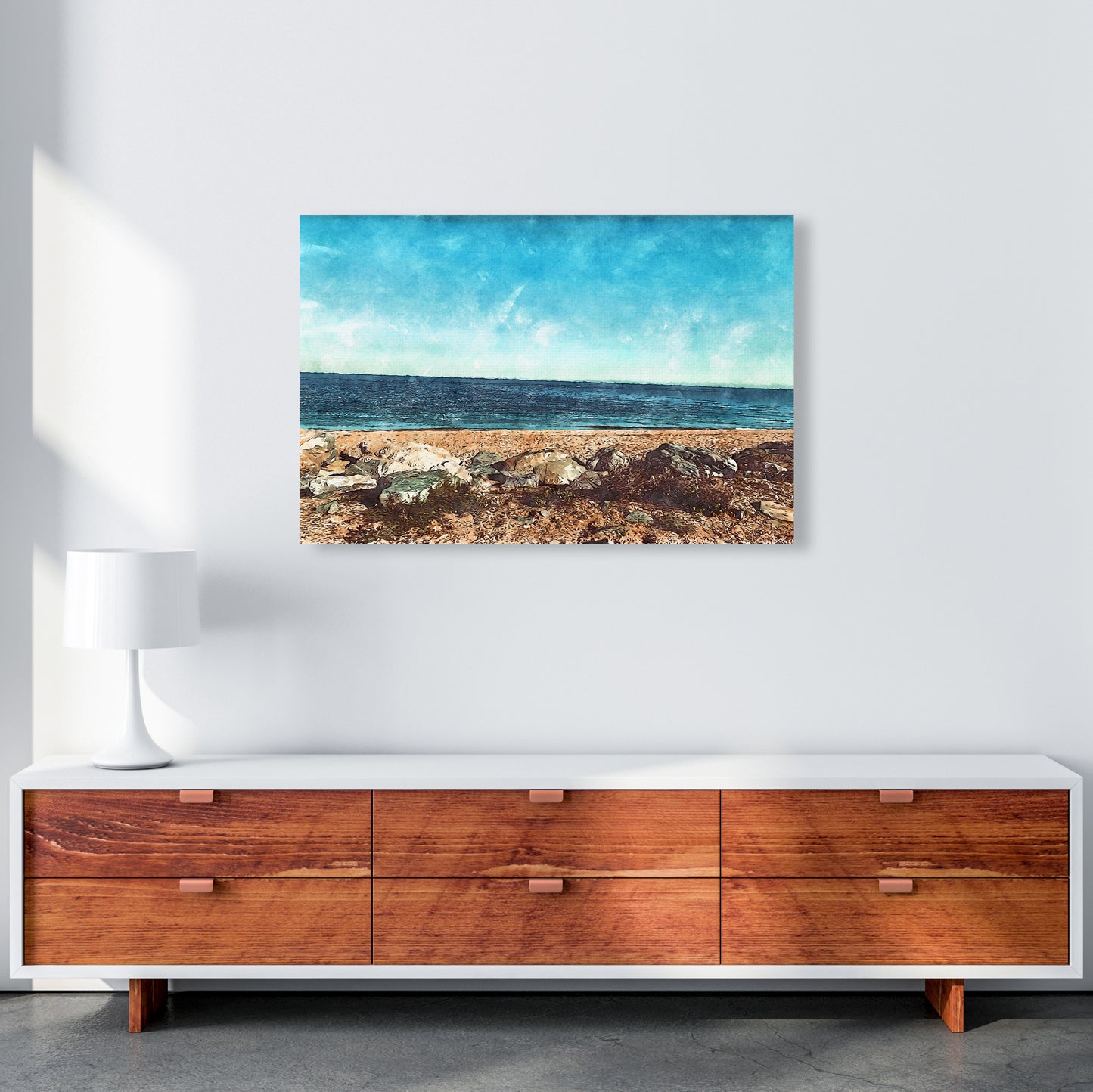 A day at the beach 2 A1 Canvas