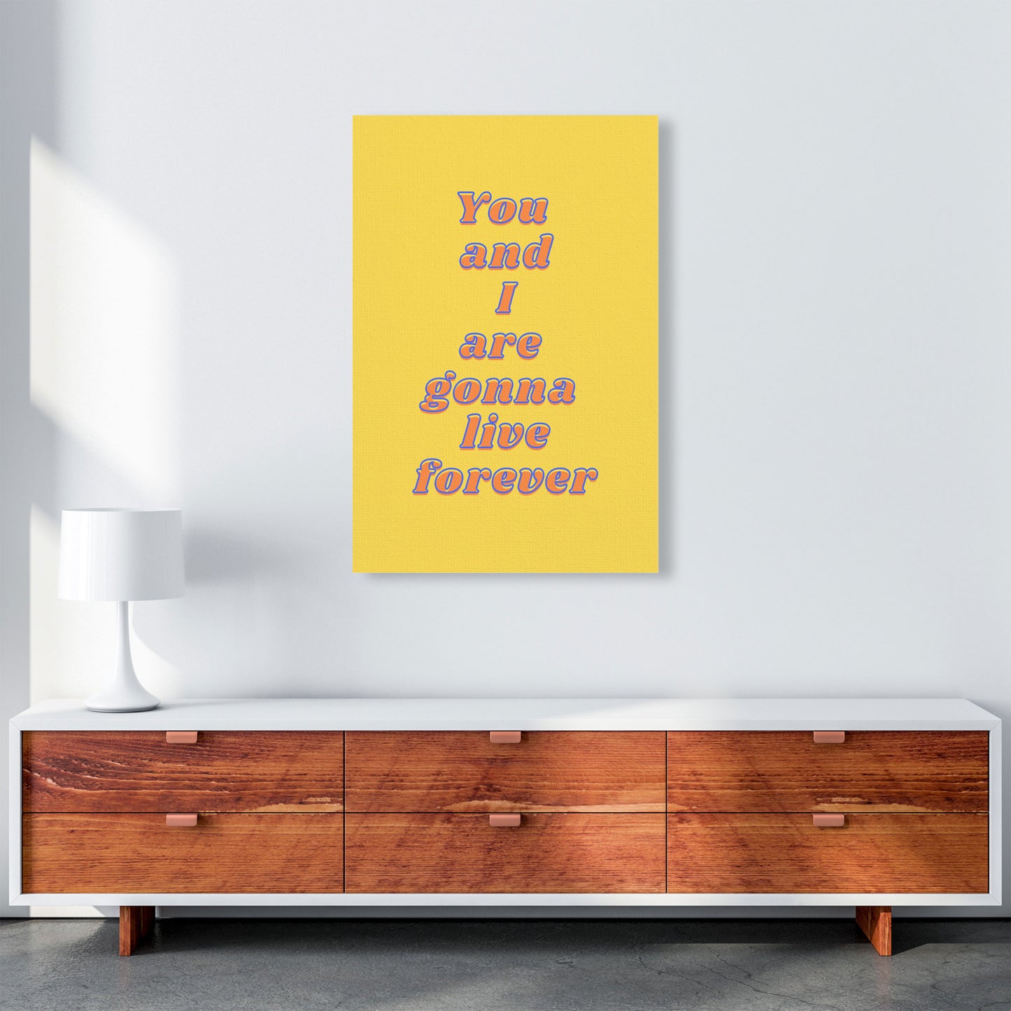 Live forever Art Print by Proper Job Studio A1 Canvas