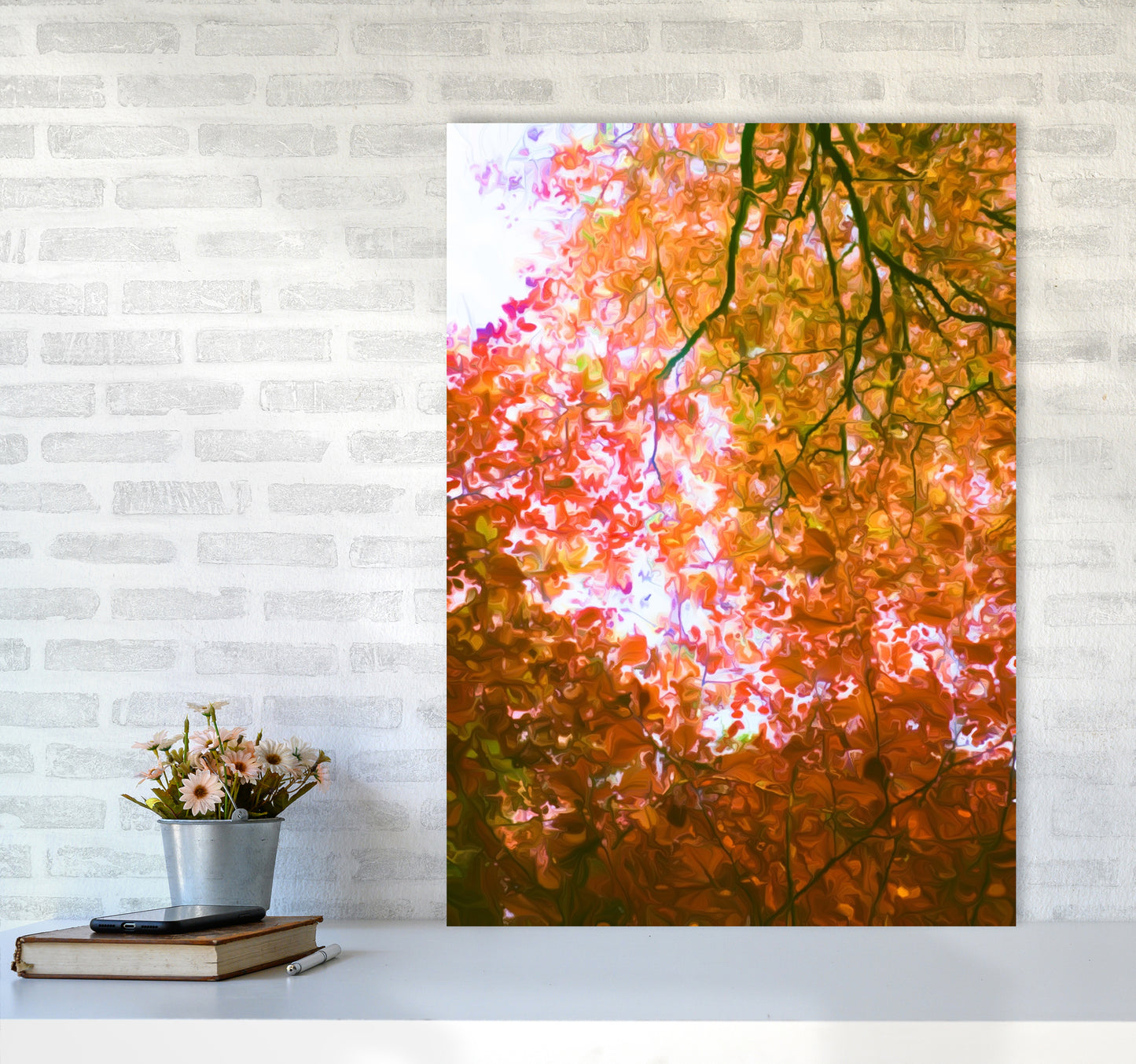 Autumn Leaves A1 Black Frame