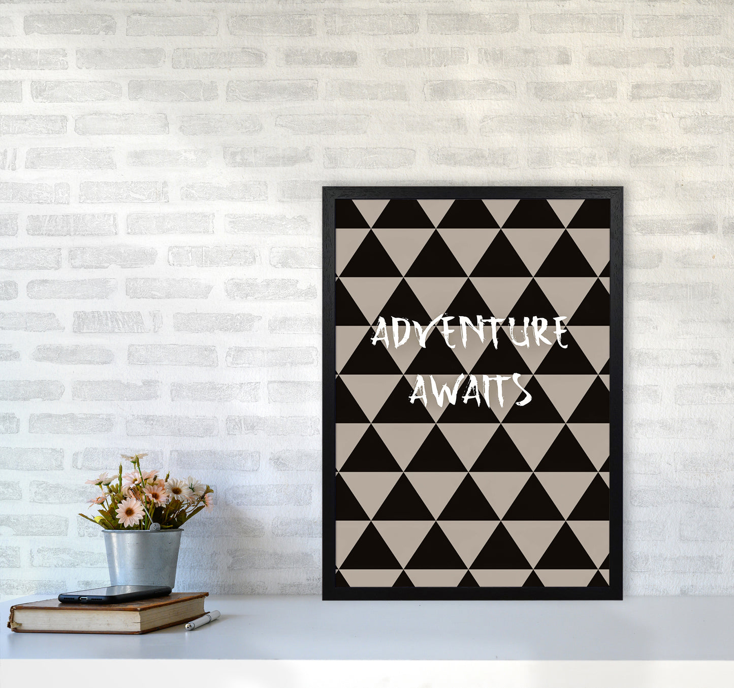 Adventure Quote Art Print by Proper Job Studio A2 White Frame
