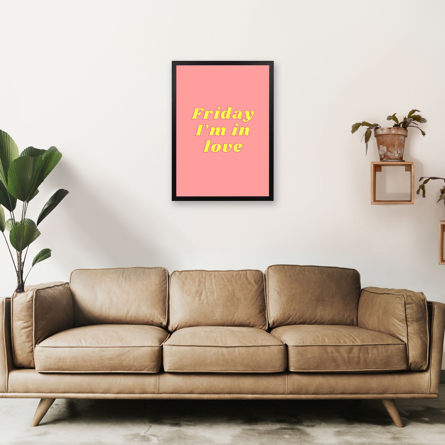 Friday I'm in love Art Print by Proper Job Studio A2 White Frame