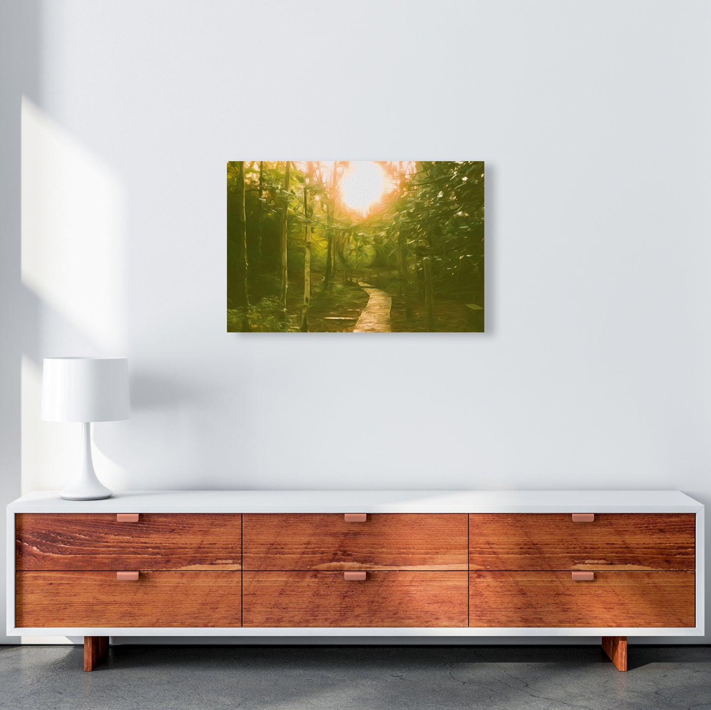 Autumn wood A2 Canvas