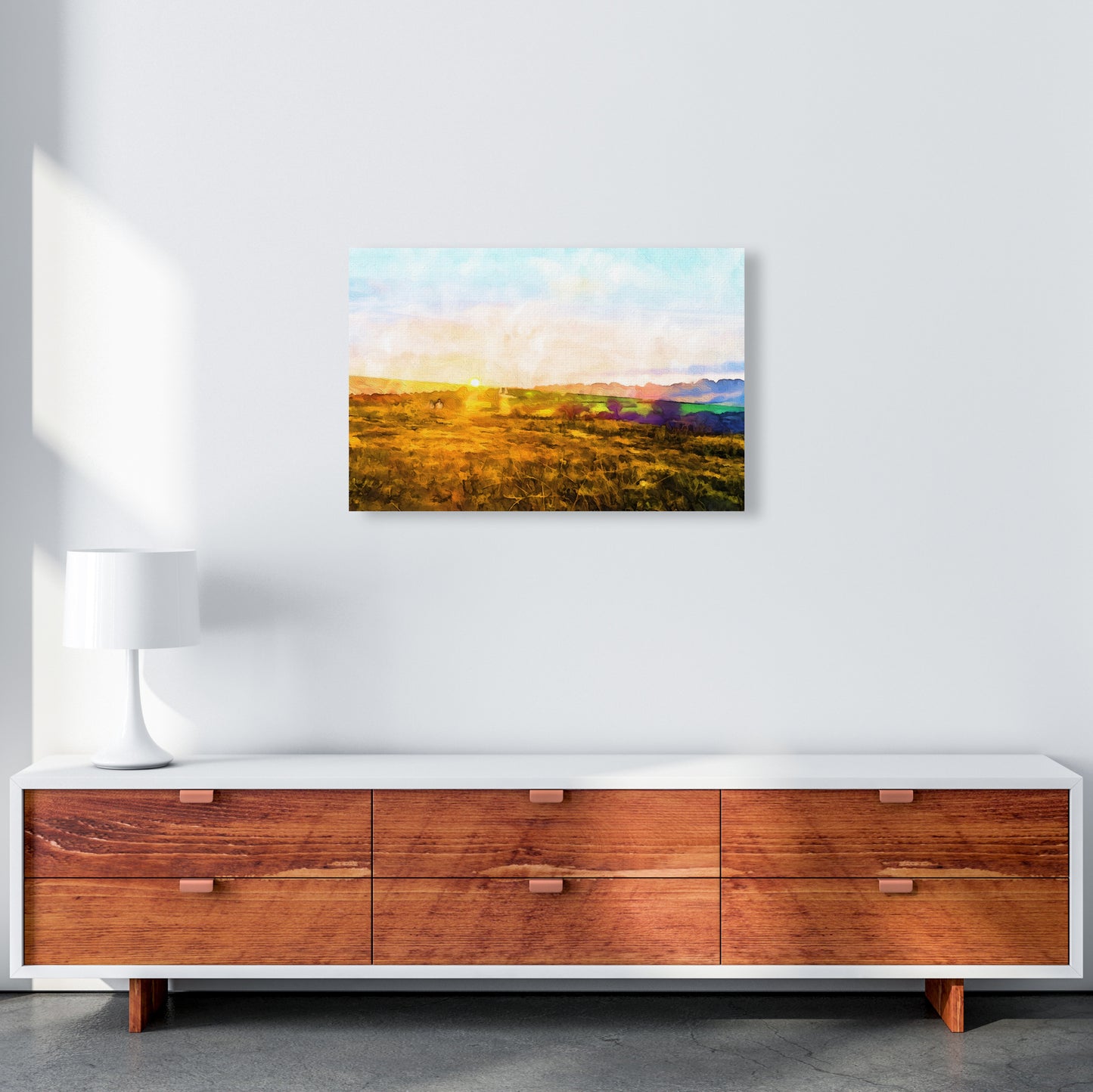 Dartmoor Sunset Art Print by Proper Job Studio A2 Canvas