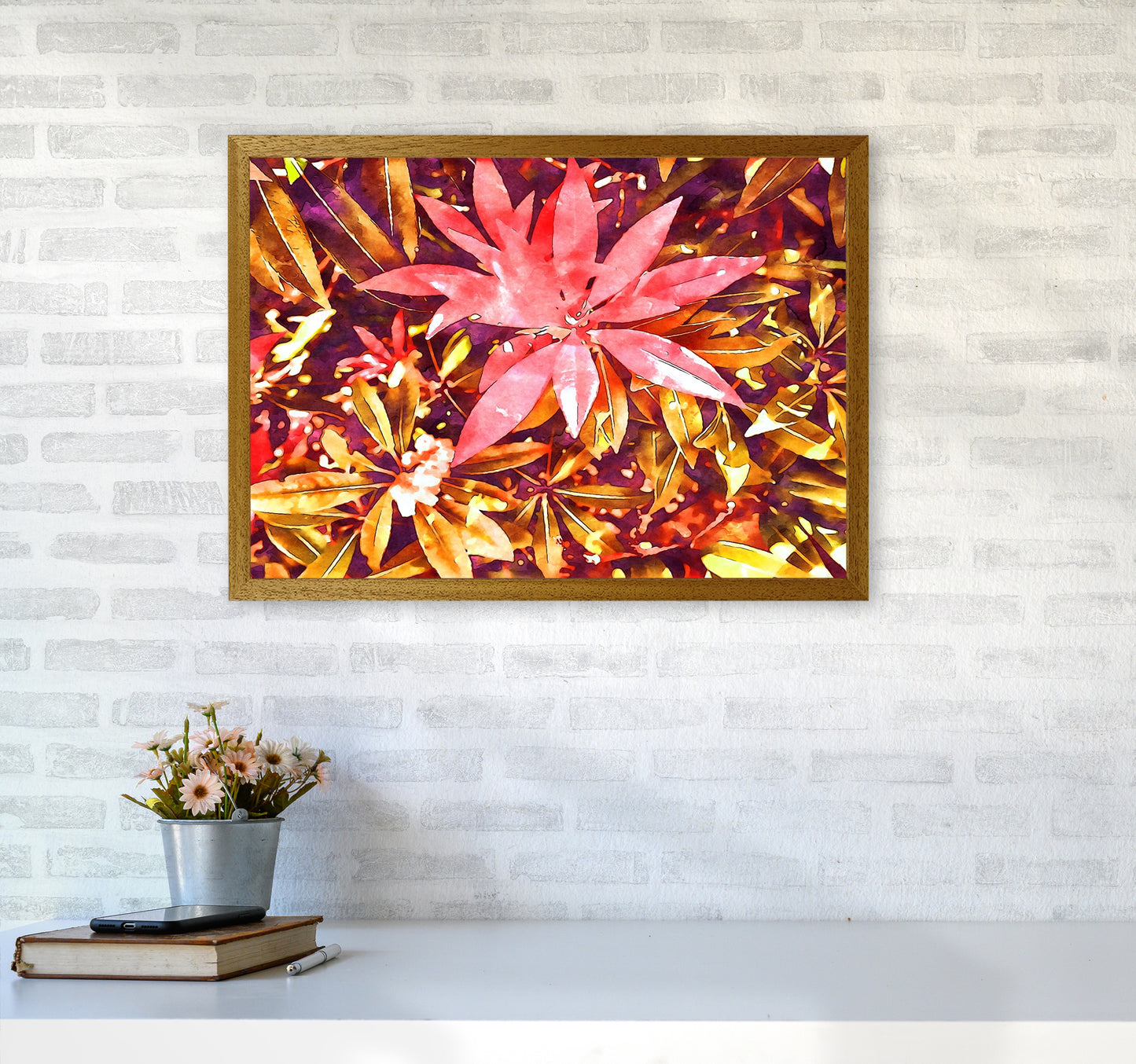 Autumnal flowers A2 Print Only