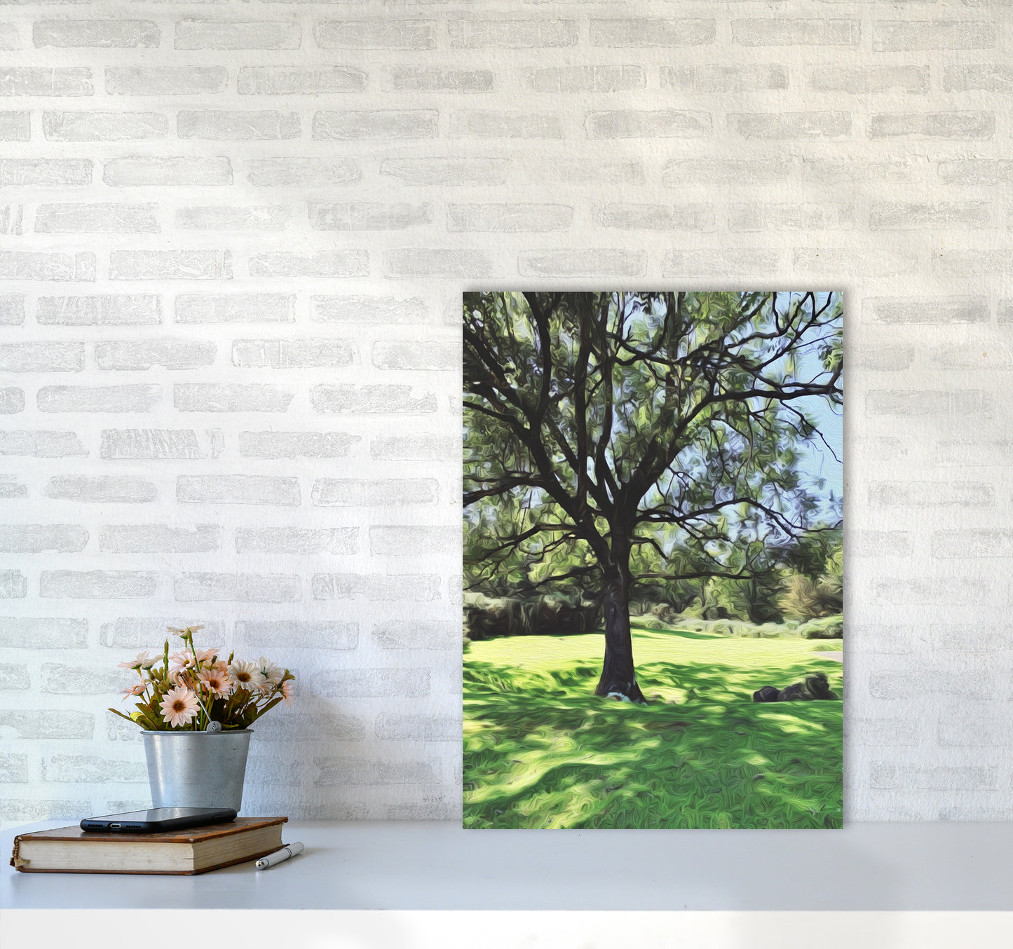 Tree A2 Black Frame