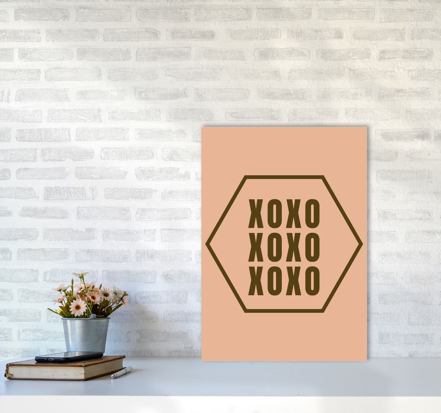 XOXO Art Print by Proper Job Studio A2 Black Frame