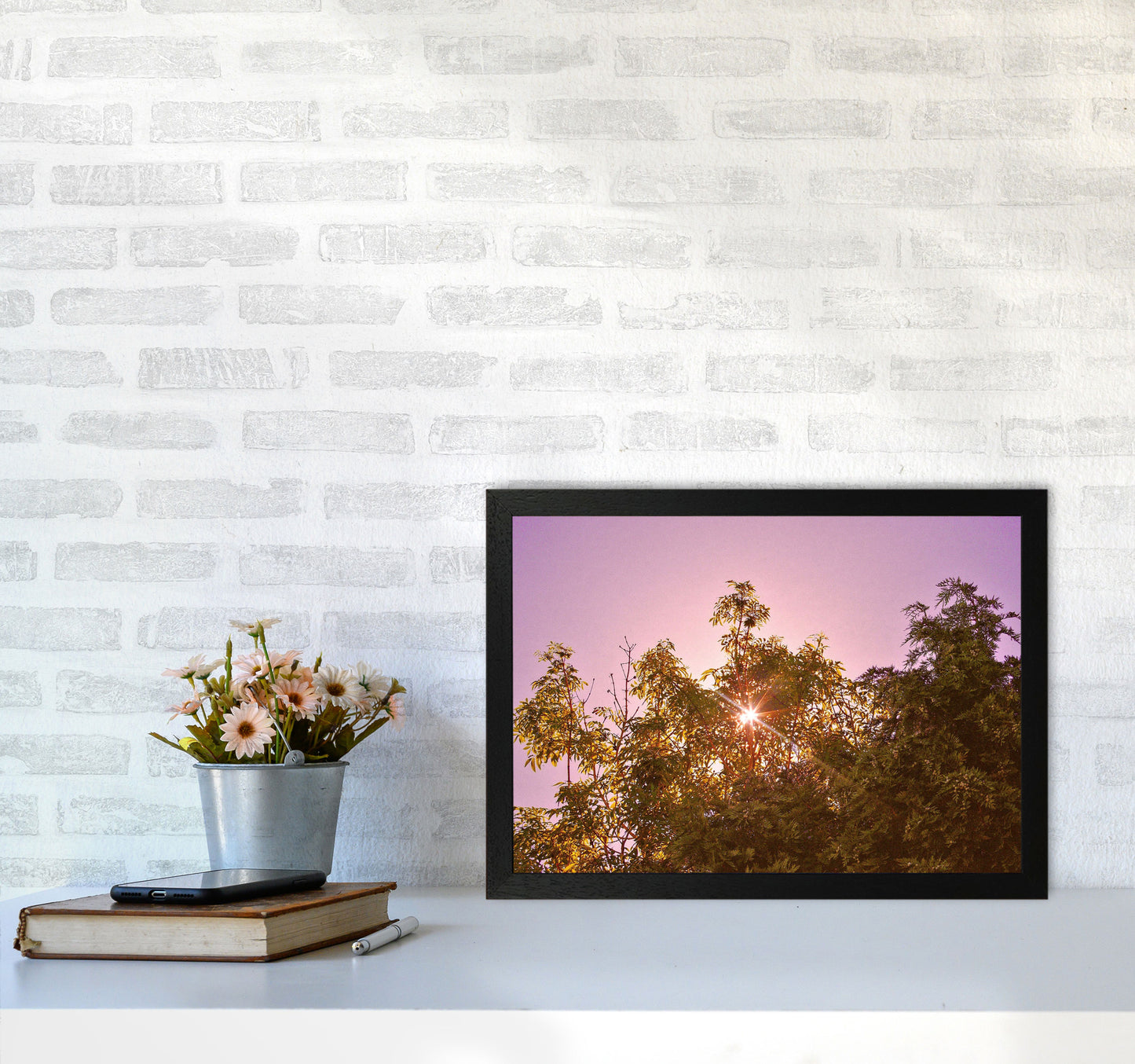 Blush Sunrise Art Print by Proper Job Studio A3 White Frame