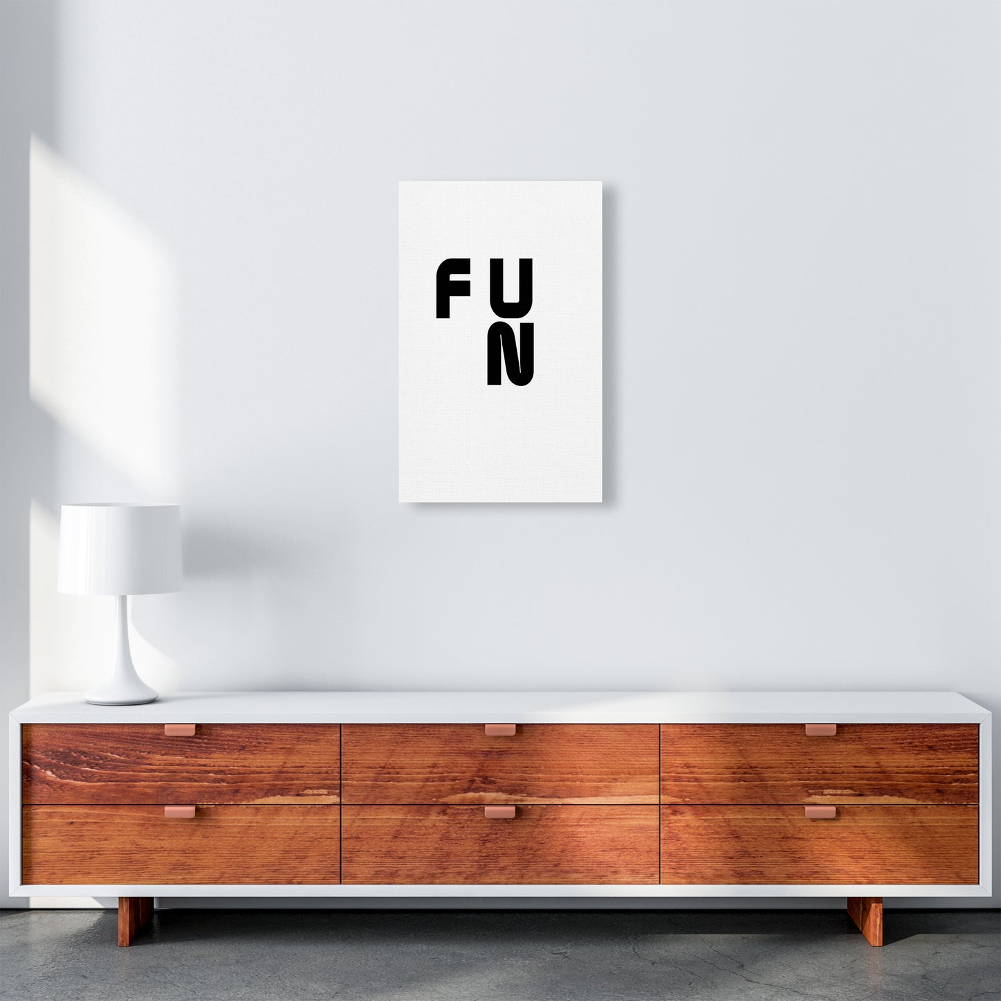 Fun Quote Art Print by Proper Job Studio A3 Canvas